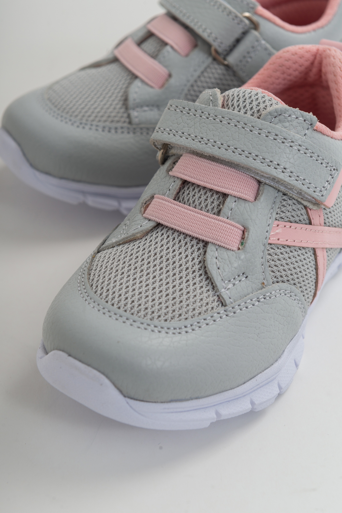 Unisex Çocuk Antrasit Deri Ortopedik Destekli Spor Ayakkabı - Görsel 3