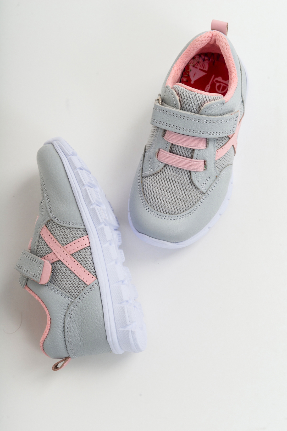 Unisex Çocuk Antrasit Deri Ortopedik Destekli Spor Ayakkabı - Görsel 4