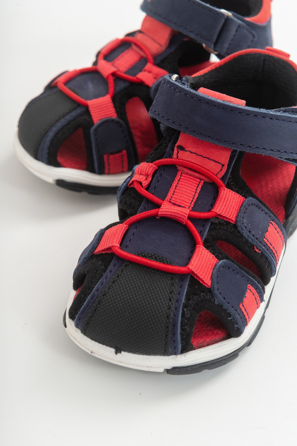 Unisex Çocuk Lacivert Deri Ortopedik Outdoor Çocuk Sandalet - Görsel 3