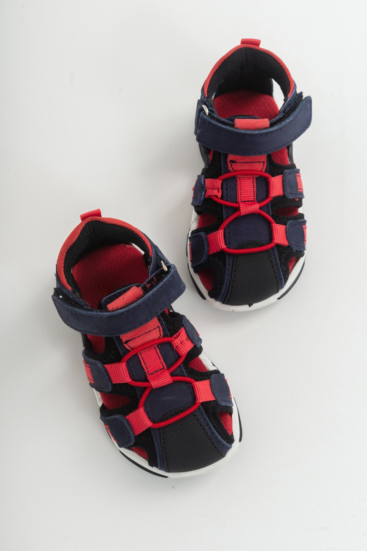 Unisex Çocuk Lacivert Deri Ortopedik Outdoor Çocuk Sandalet - Görsel 4