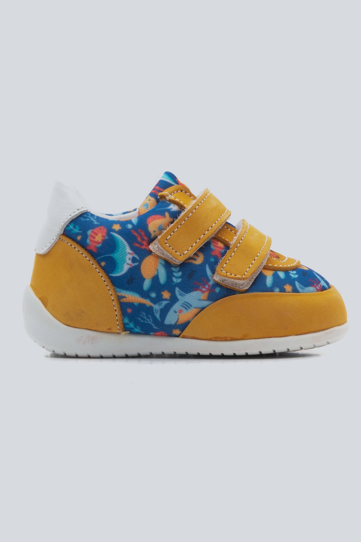 Erkek Çocuk Sarı Deri Ortopedik Destekli İlk Adım Ayakkabı - Görsel 5