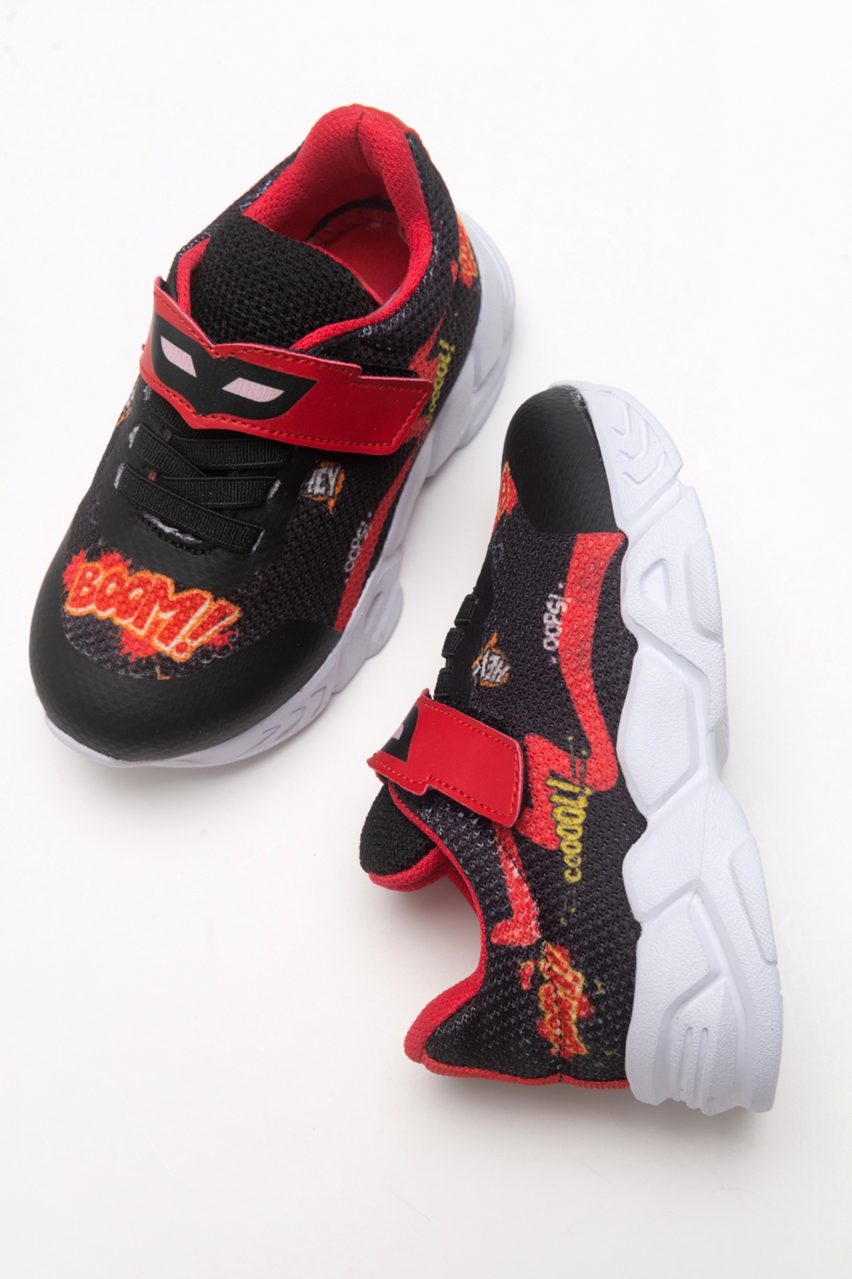 Erkek Çocuk Siyah Ortopedik Destekli Spor Ayakkabı - Görsel 4