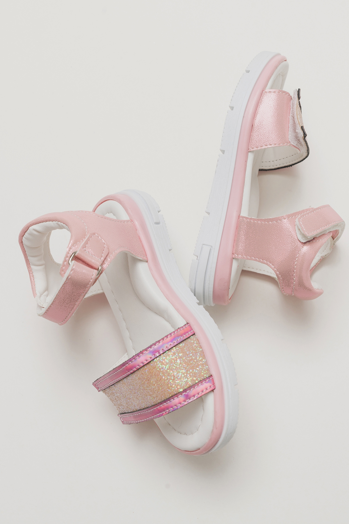 Kız Çocuk Pudra Ortopedik Destekli Çocuk Sandalet - Görsel 5