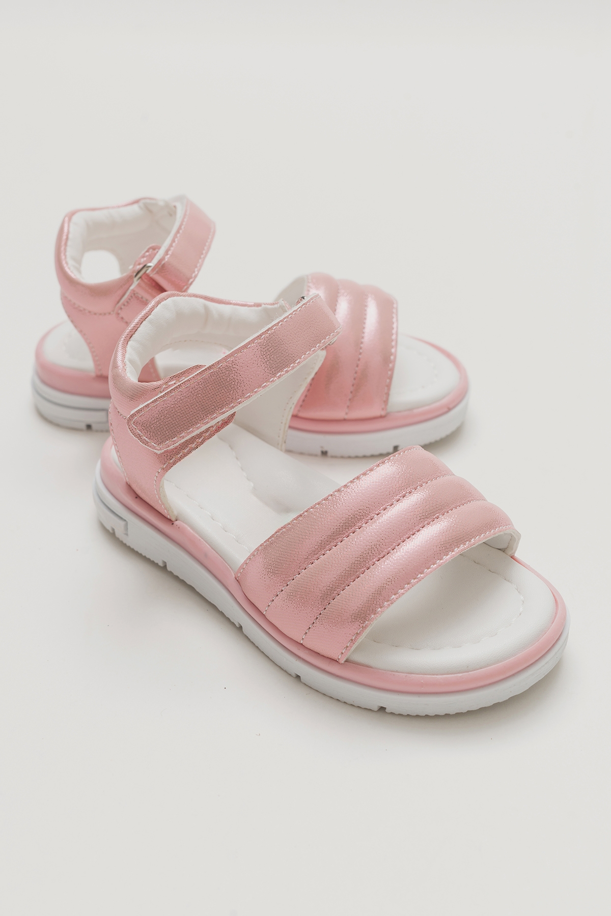 Kız Çocuk Pudra Ortopedik Destekli Çocuk Sandalet - Görsel 2
