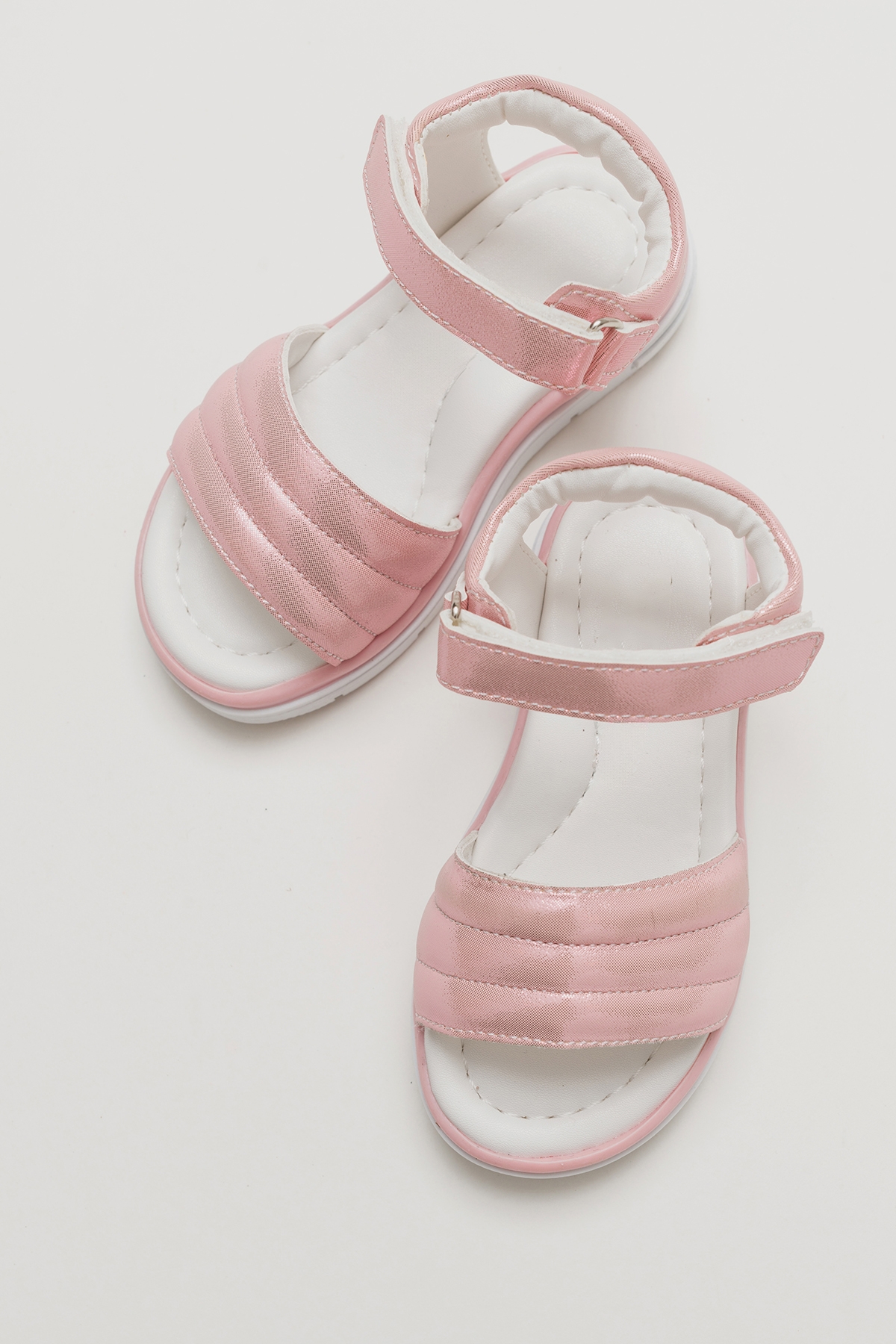 Kız Çocuk Pudra Ortopedik Destekli Çocuk Sandalet - Görsel 4