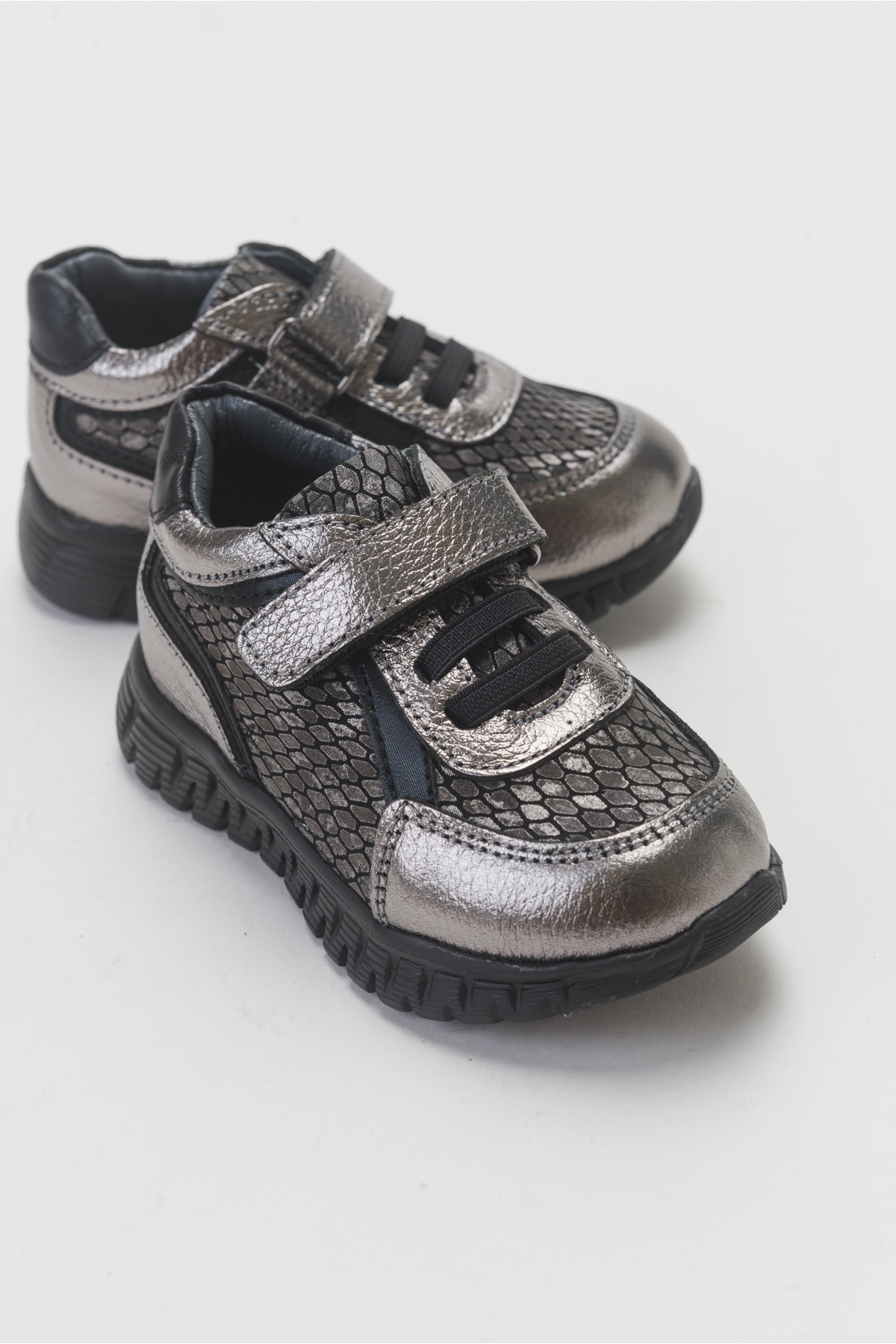 Kız Çocuk Platin Hakiki Deri Günlük Çocuk Ayakkabı - Görsel 2