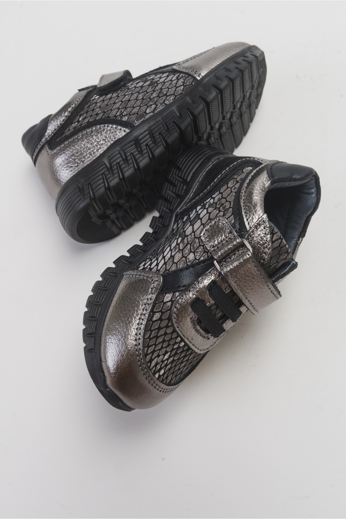 Kız Çocuk Platin Hakiki Deri Günlük Çocuk Ayakkabı - Görsel 5