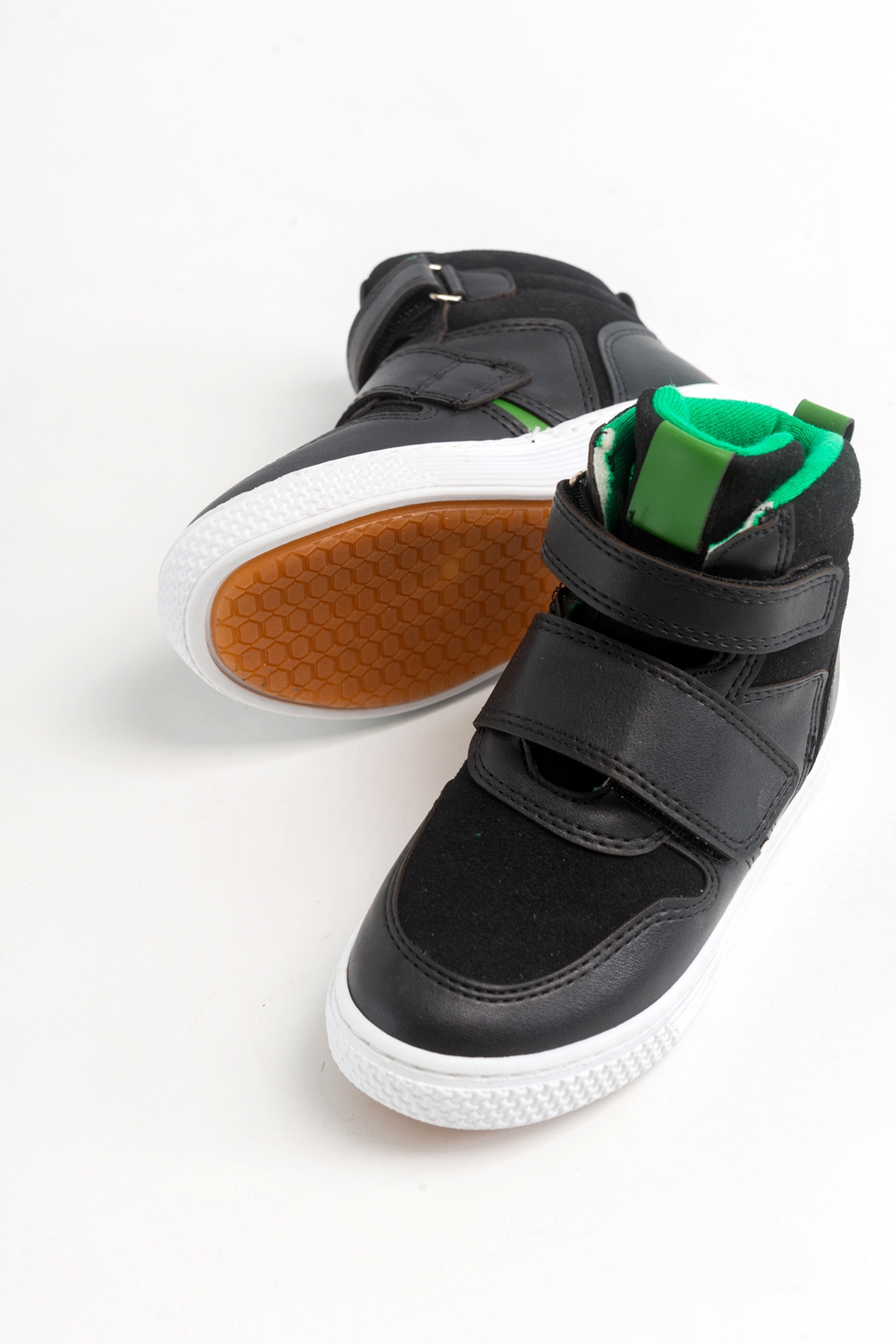 Erkek Çocuk Siyah Suni Deri Çocuk Bot - Görsel 4