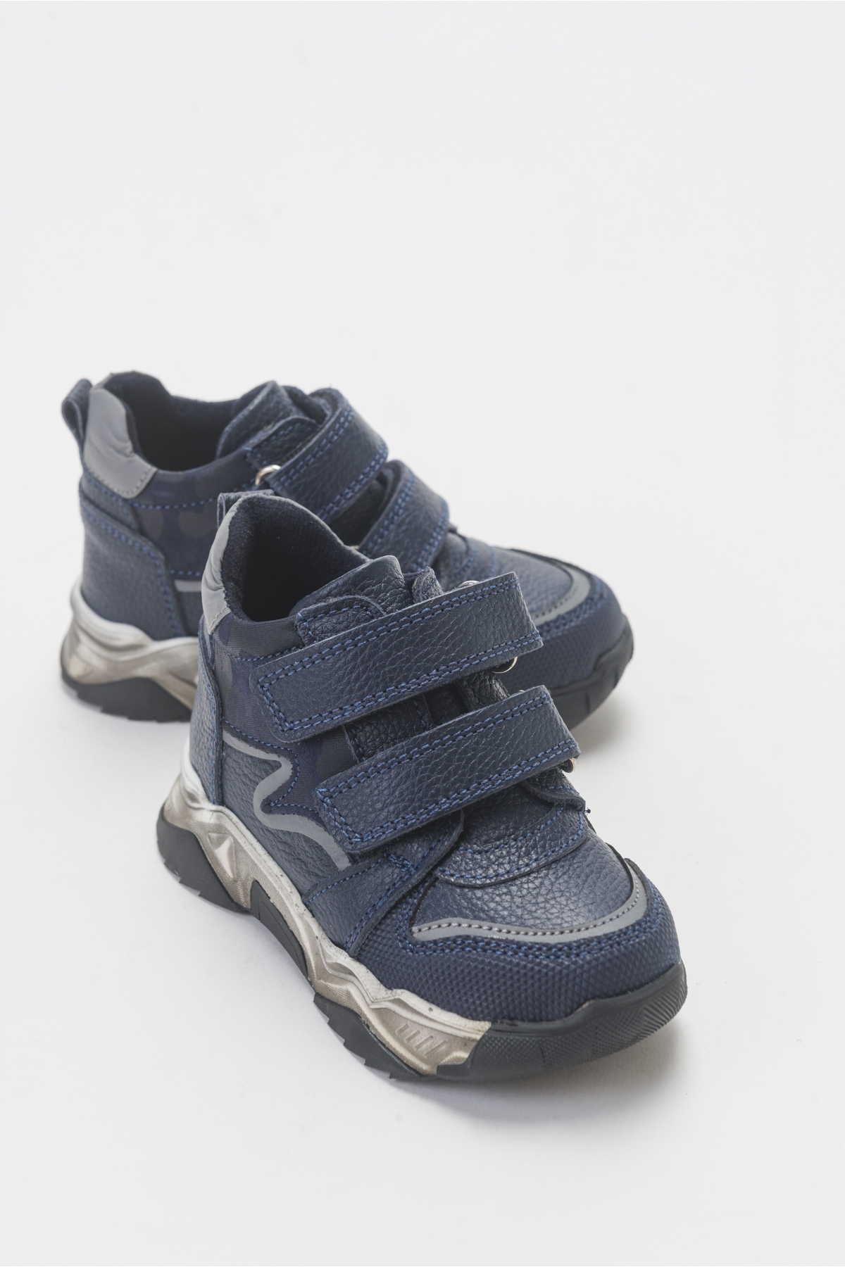 Erkek Çocuk Lacivert Hakiki Deri Çocuk Bot - Görsel 2