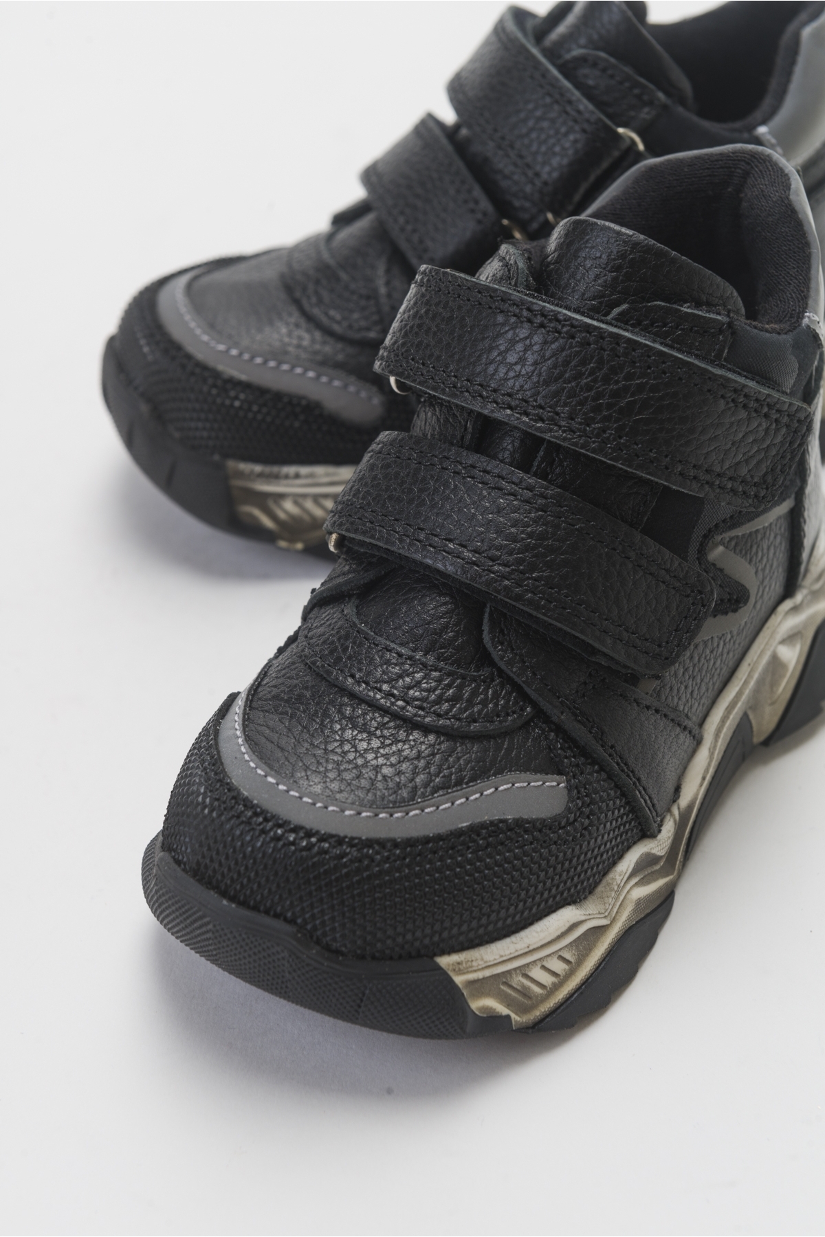 Erkek Çocuk Siyah Hakiki Deri Çocuk Bot - Görsel 3