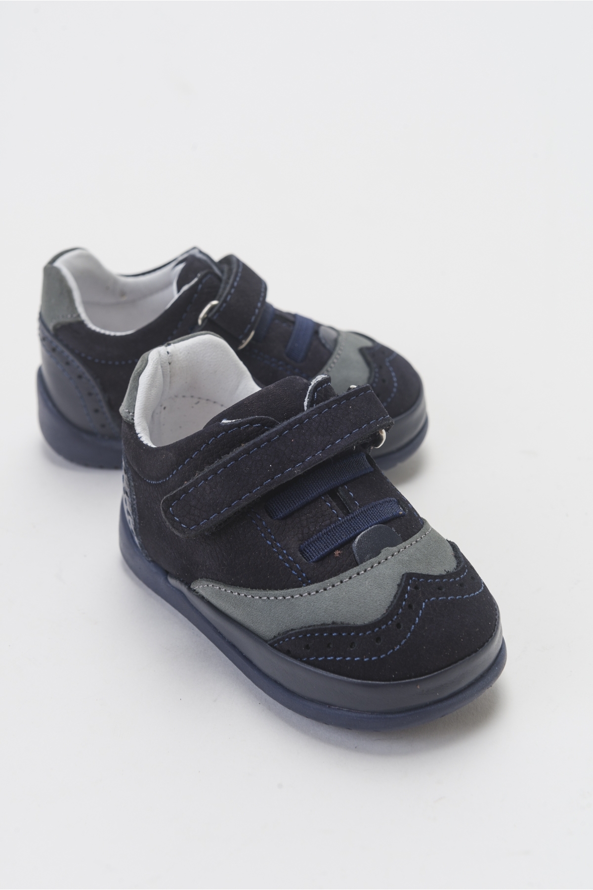 Erkek Çocuk Lacivert Hakiki Deri İlk Adım Günlük Ayakkabı - Görsel 2