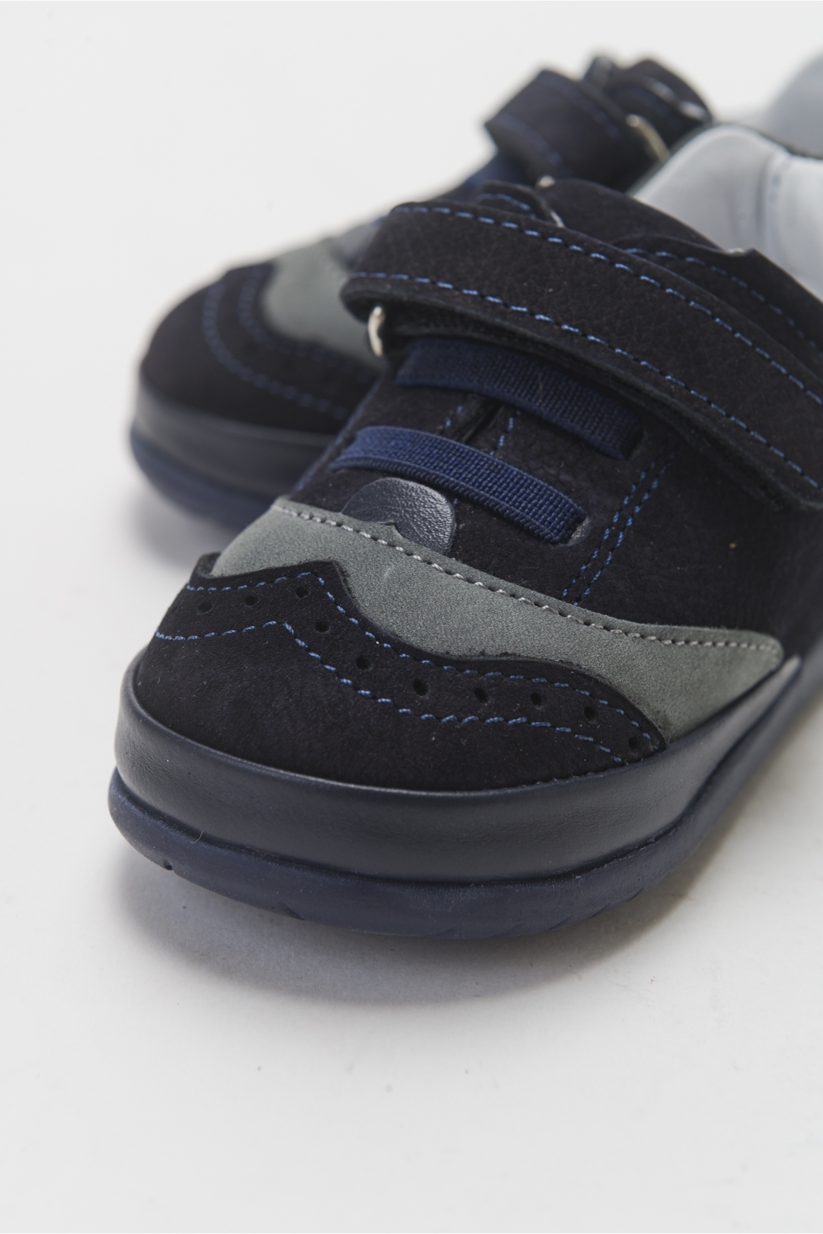 Erkek Çocuk Lacivert Hakiki Deri İlk Adım Günlük Ayakkabı - Görsel 3