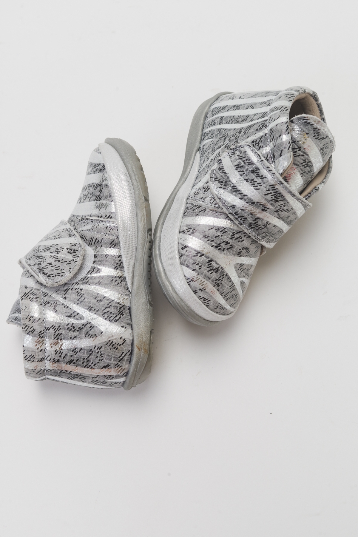 Kız Çocuk Gümüş Hakiki Deri İlk Adım Günlük Ayakkabı - Görsel 5