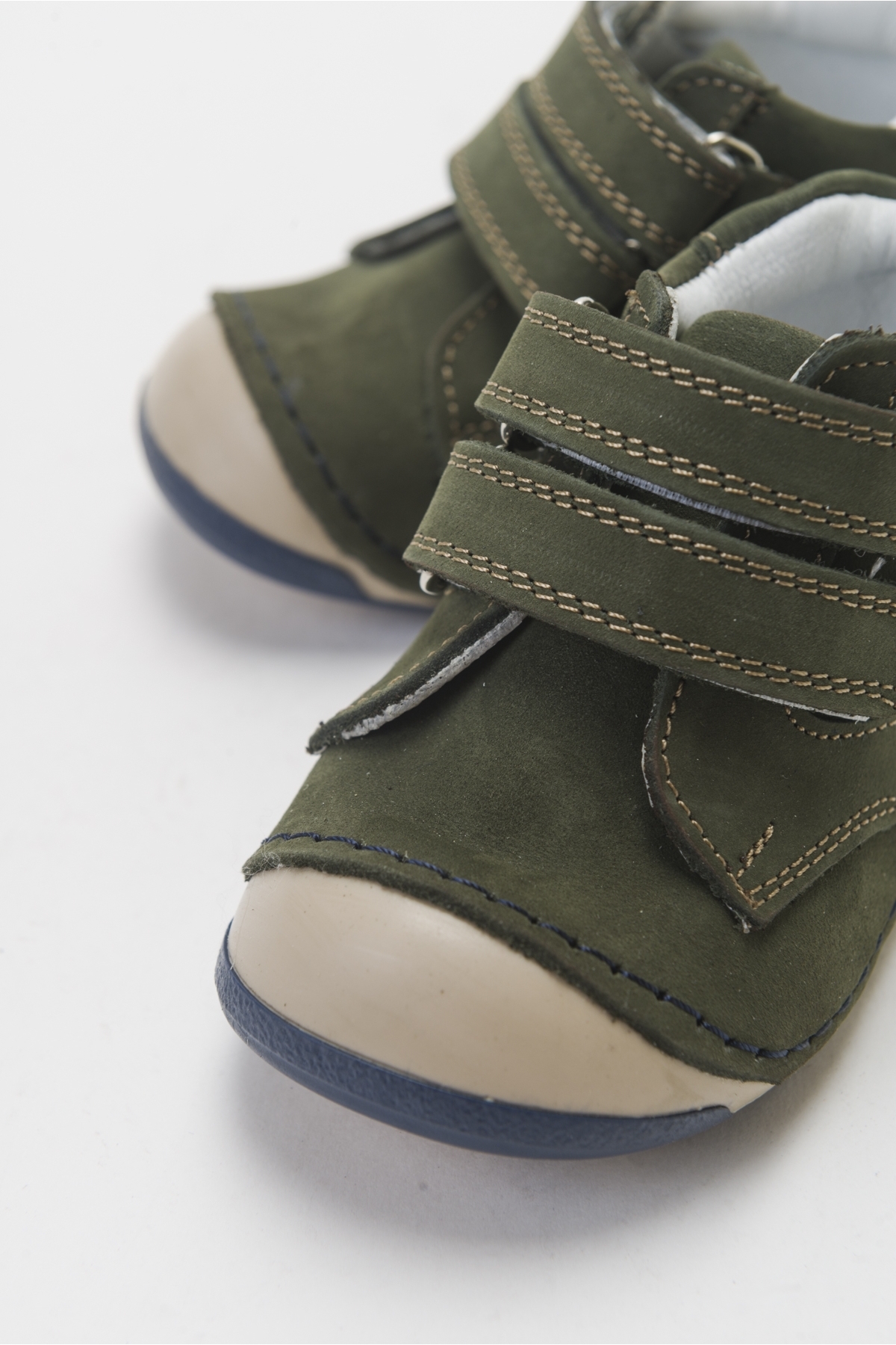 Erkek Çocuk Haki Hakiki Deri İlk Adım Bot - Görsel 3