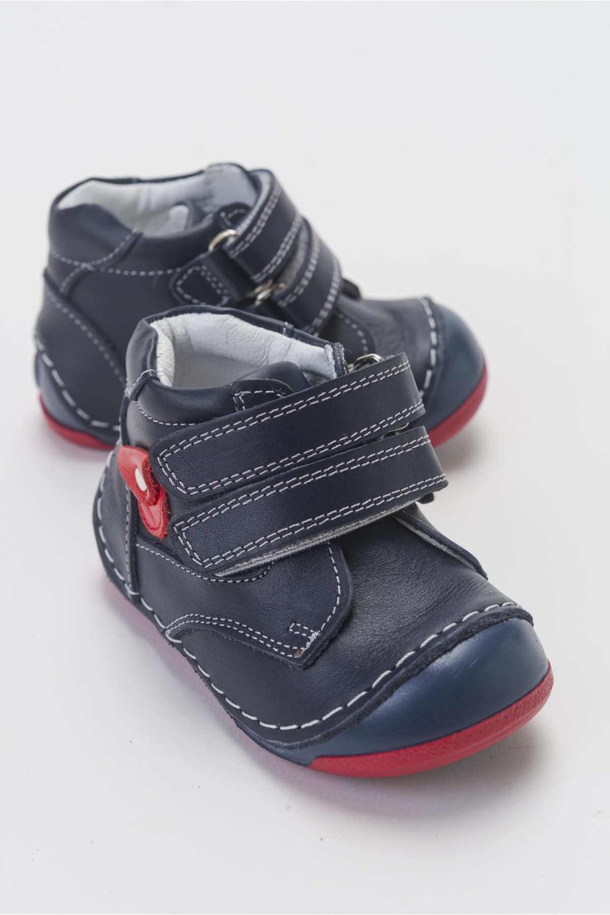 Erkek Çocuk Lacivert Hakiki Deri İlk Adım Bot - Görsel 2