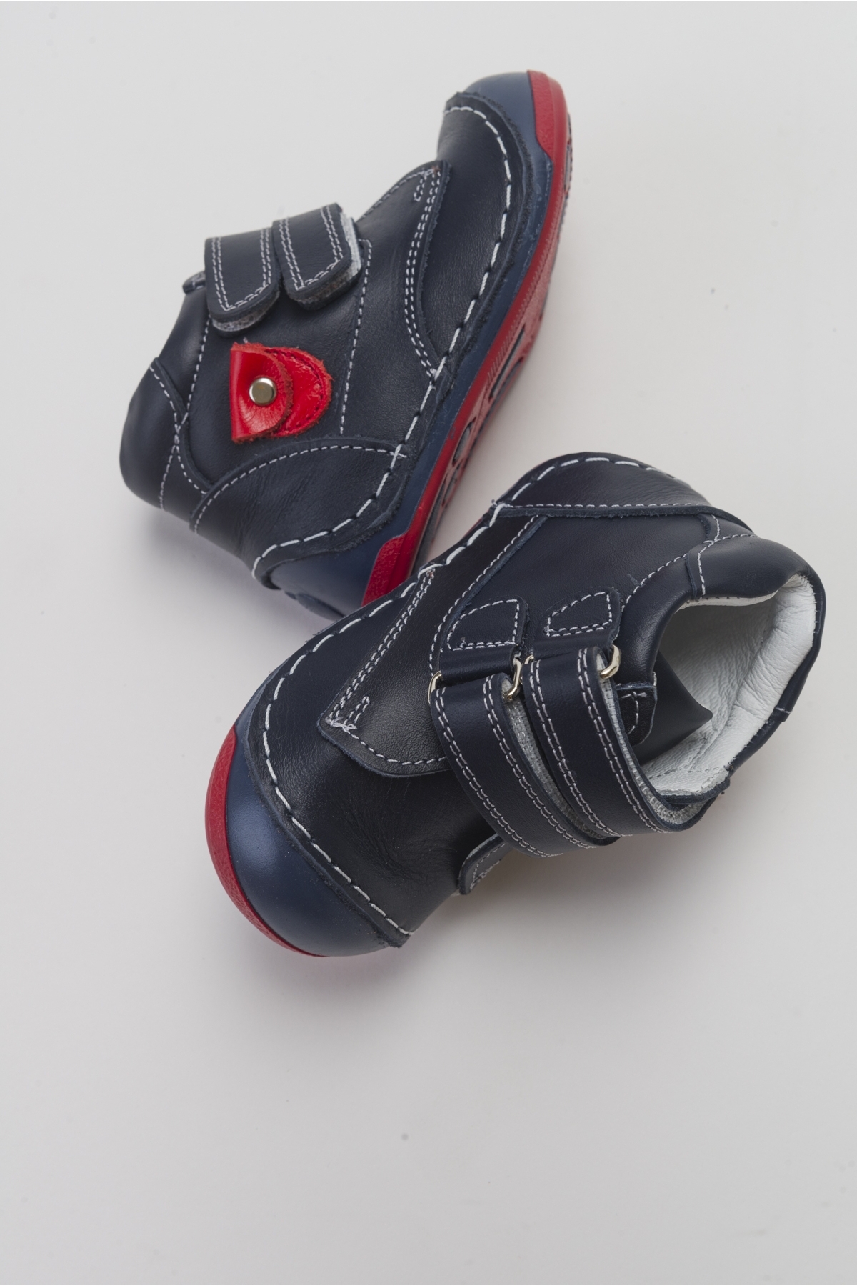 Erkek Çocuk Lacivert Hakiki Deri İlk Adım Bot - Görsel 4