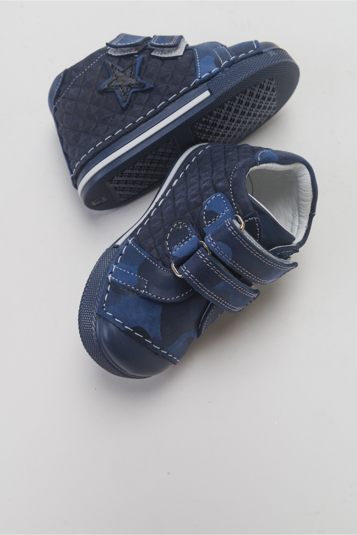 Erkek Çocuk Lacivert Hakiki Deri İlk Adım Günlük Ayakkabı - Görsel 5