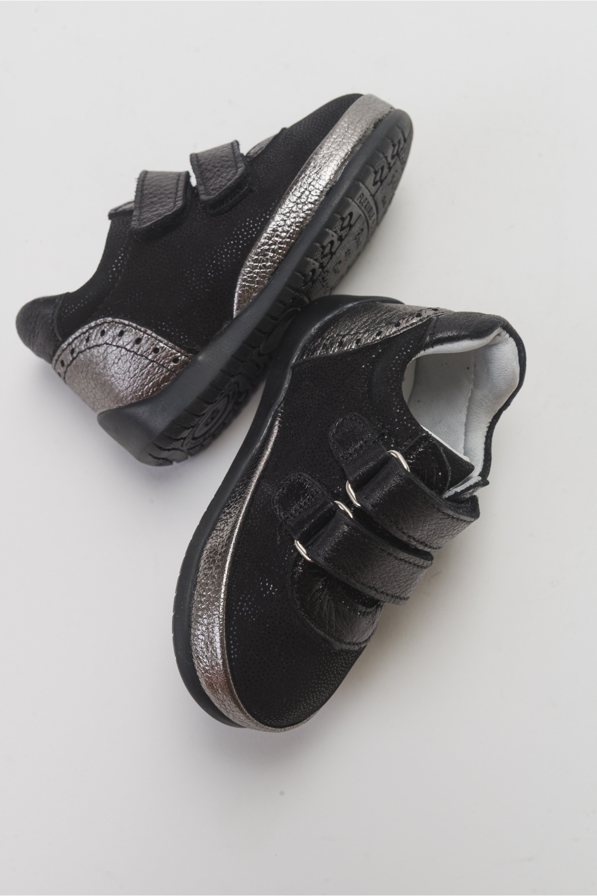 Kız Çocuk Siyah Hakiki Deri İlk Adım Günlük Ayakkabı - Görsel 4