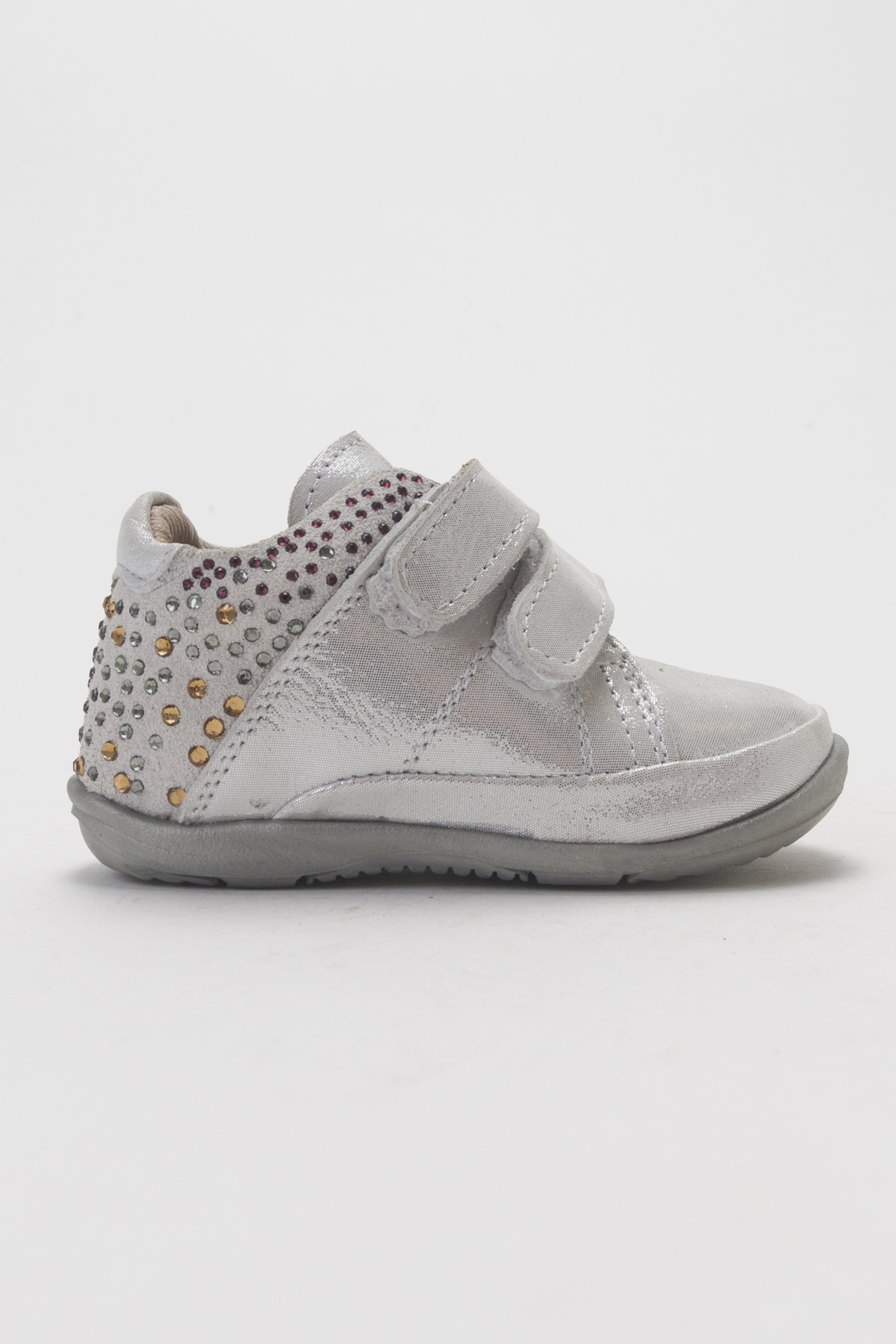 Kız Çocuk Gümüş Hakiki Deri Günlük Çocuk Ayakkabı - Görsel 6