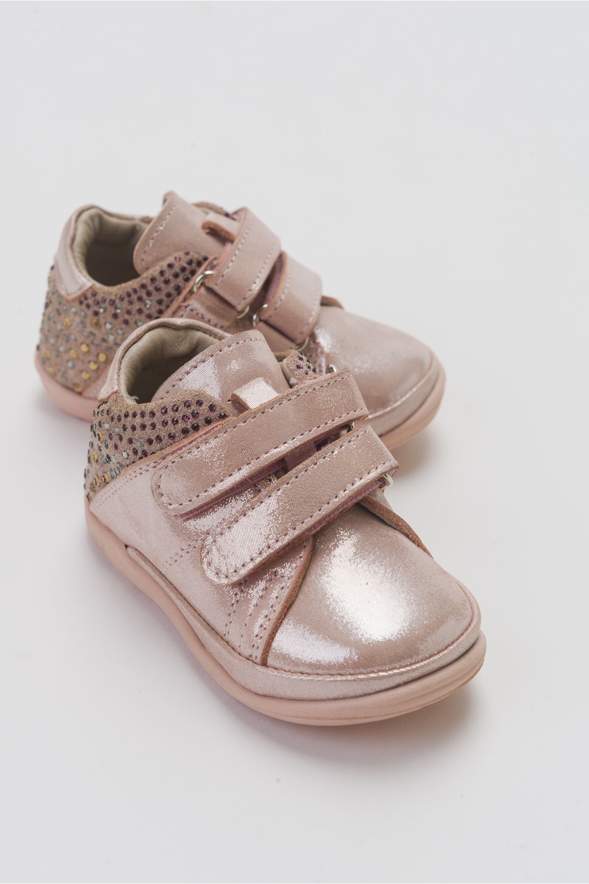 Kız Çocuk Pudra Hakiki Deri Günlük Çocuk Ayakkabı - Görsel 2