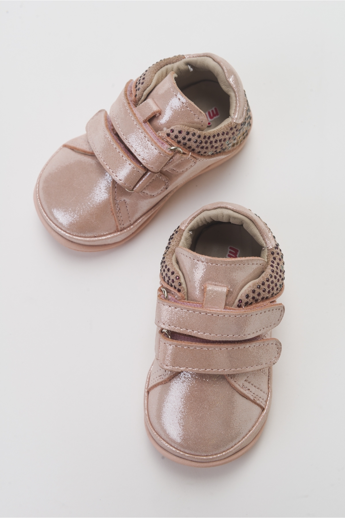 Kız Çocuk Pudra Hakiki Deri Günlük Çocuk Ayakkabı - Görsel 4