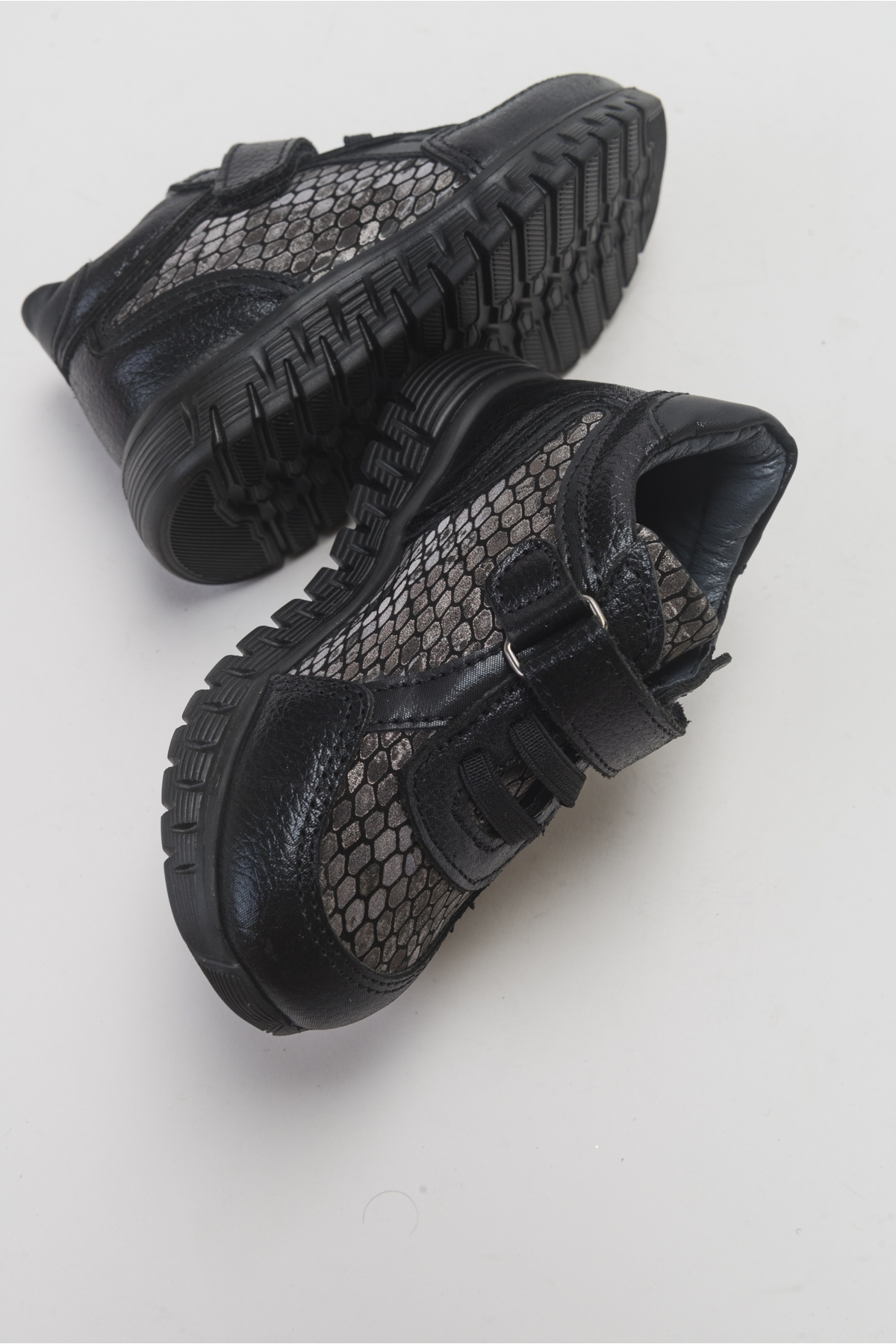 Kız Çocuk Siyah Hakiki Deri Günlük Çocuk Ayakkabı - Görsel 5