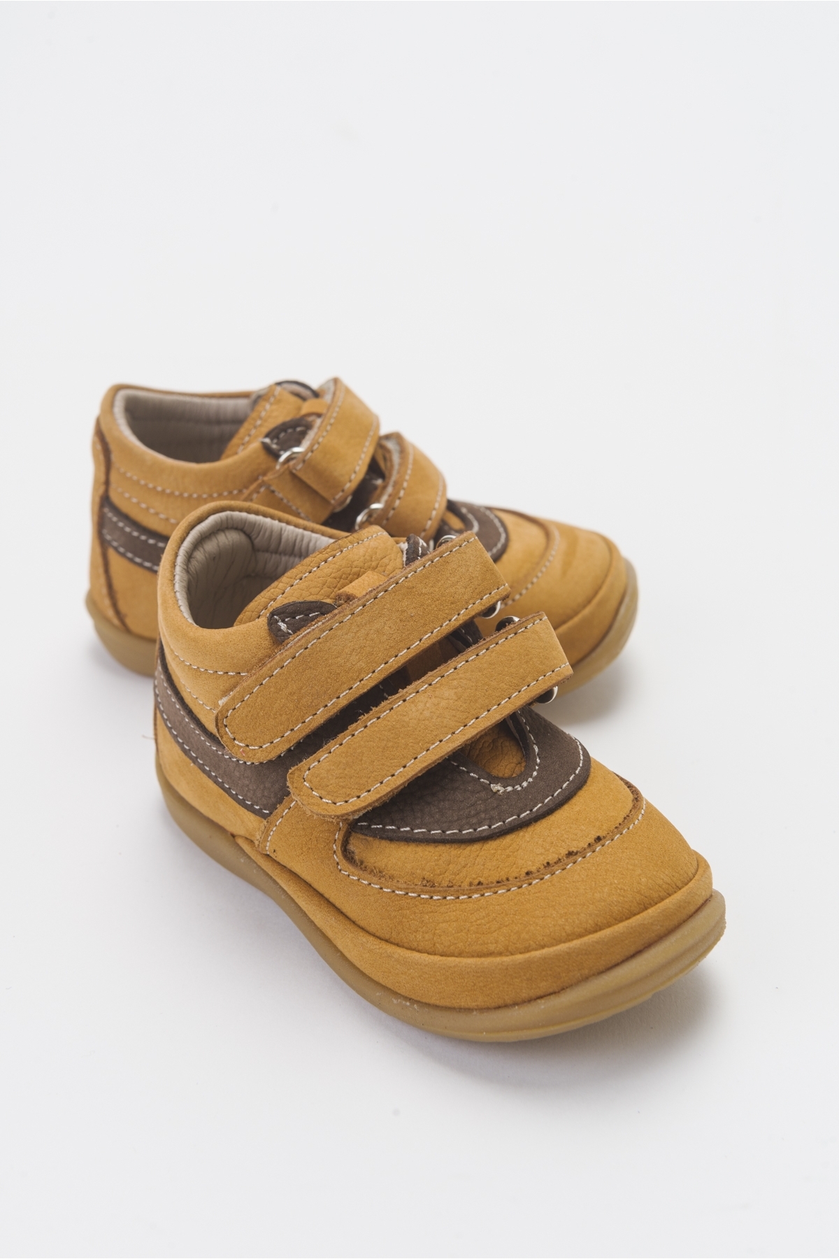 Erkek Çocuk Sarı Hakiki Deri İlk Adım Günlük Ayakkabı - Görsel 2