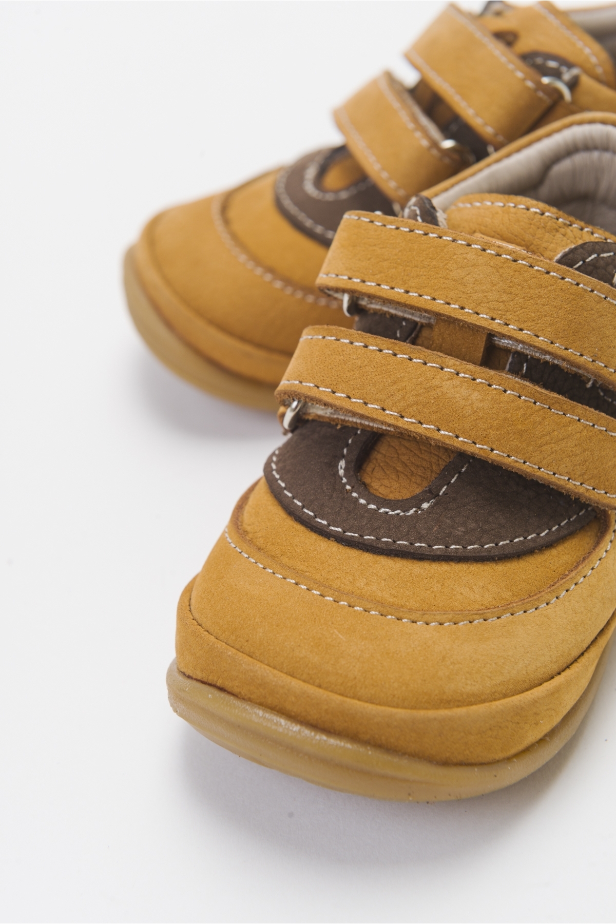 Erkek Çocuk Sarı Hakiki Deri İlk Adım Günlük Ayakkabı - Görsel 3