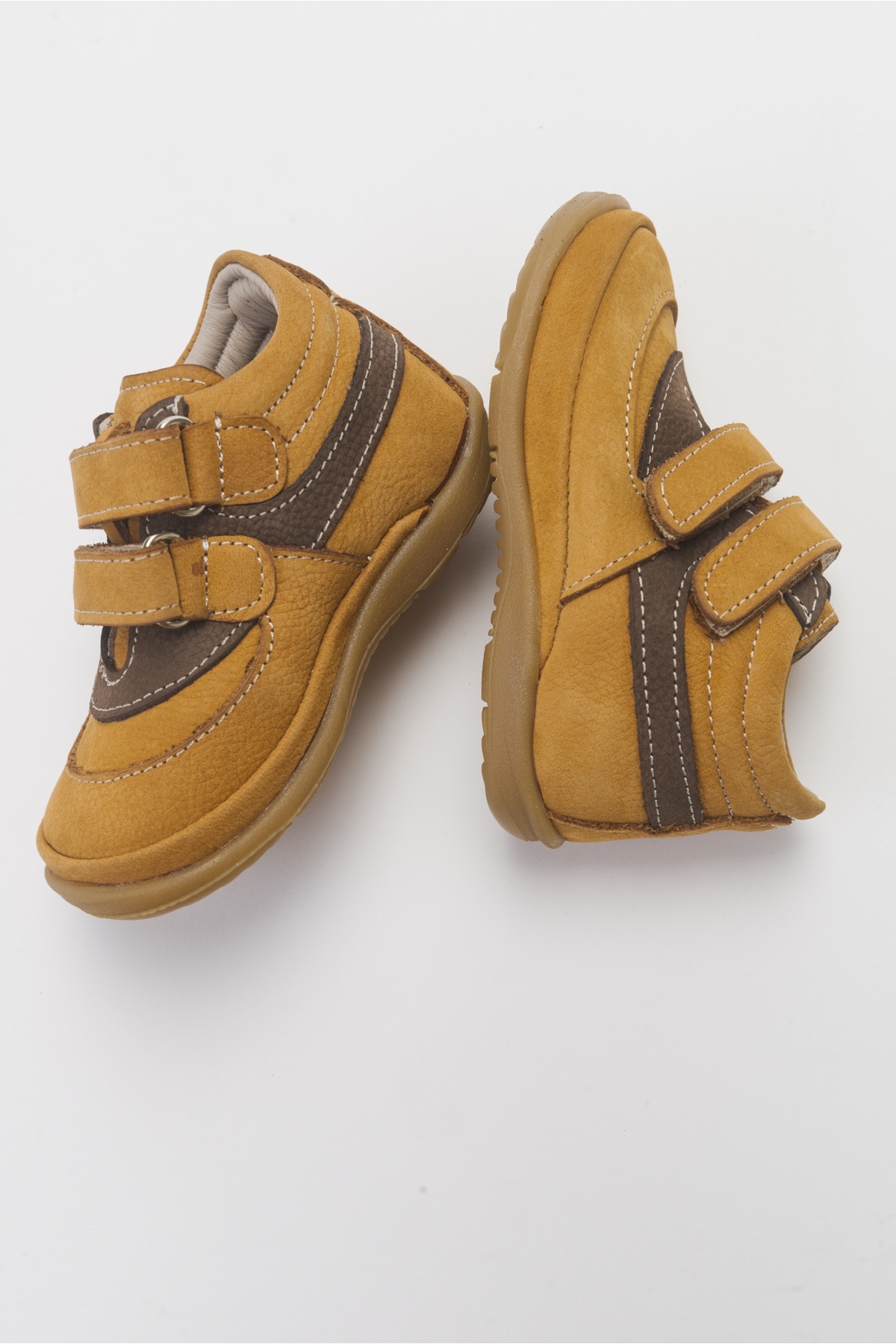 Erkek Çocuk Sarı Hakiki Deri İlk Adım Günlük Ayakkabı - Görsel 4