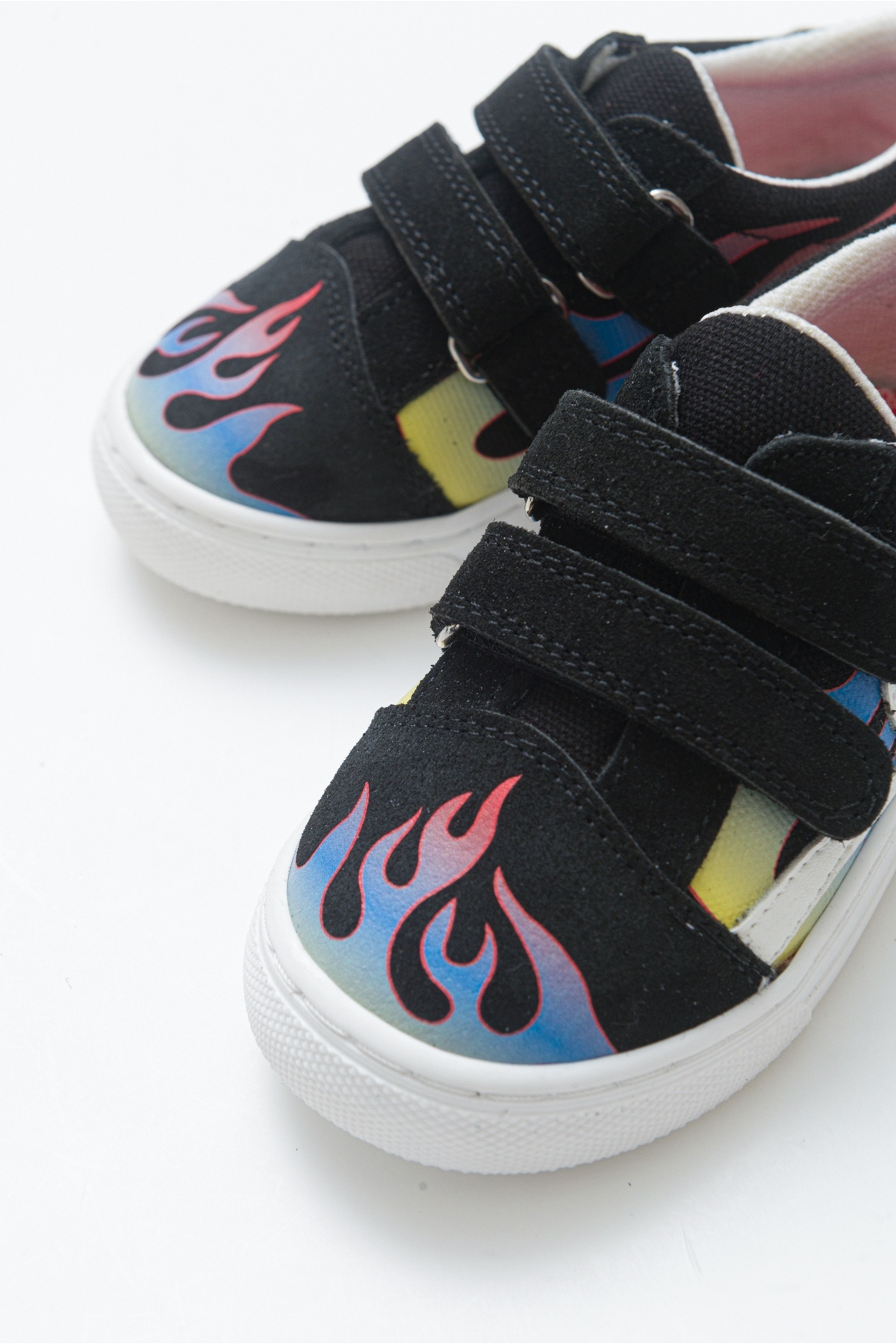 Erkek Çocuk Siyah Hakiki Deri Sneaker Ayakkabı - Görsel 3