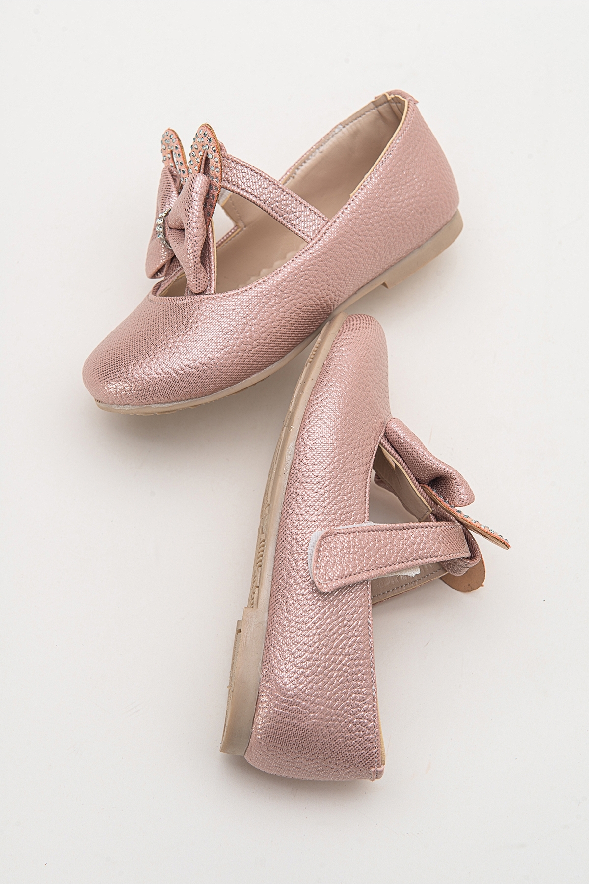 Kız Çocuk Pudra Fashion Babet - Görsel 5