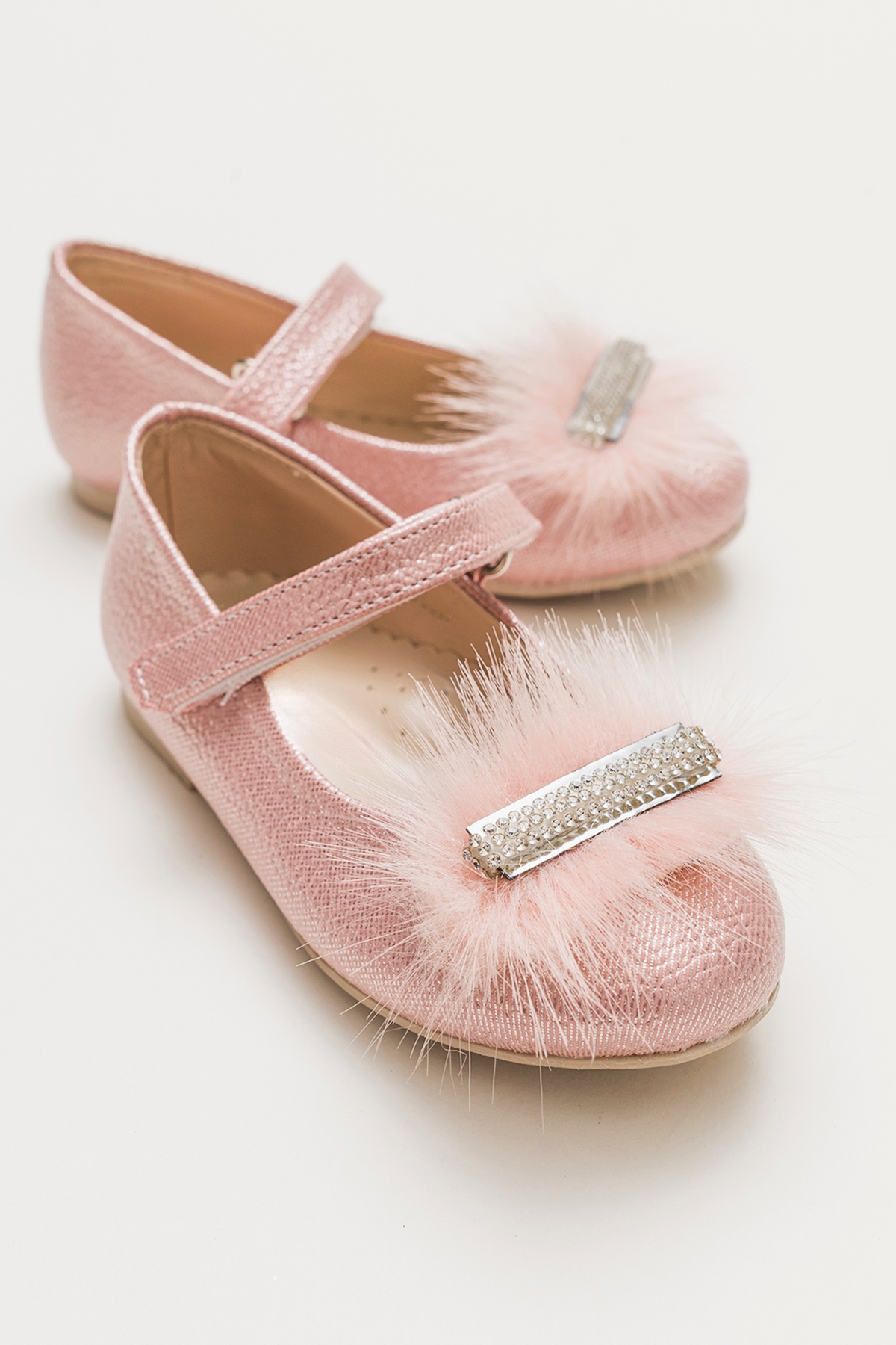 Kız Çocuk Pudra Fashion Babet - Görsel 2