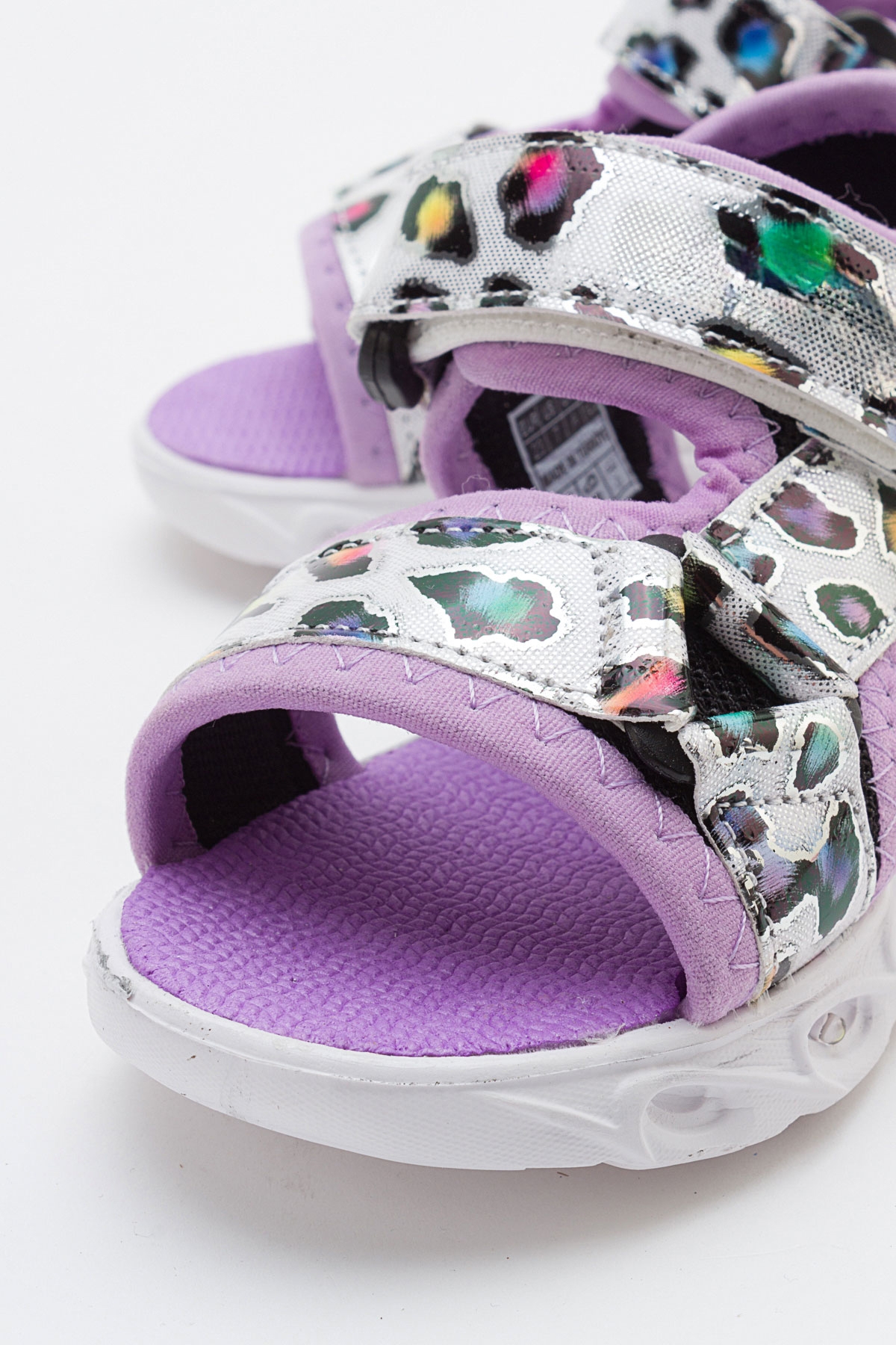 Kız Çocuk Lila Işıklı Anatomik Hafif Spor Sandalet - Görsel 3