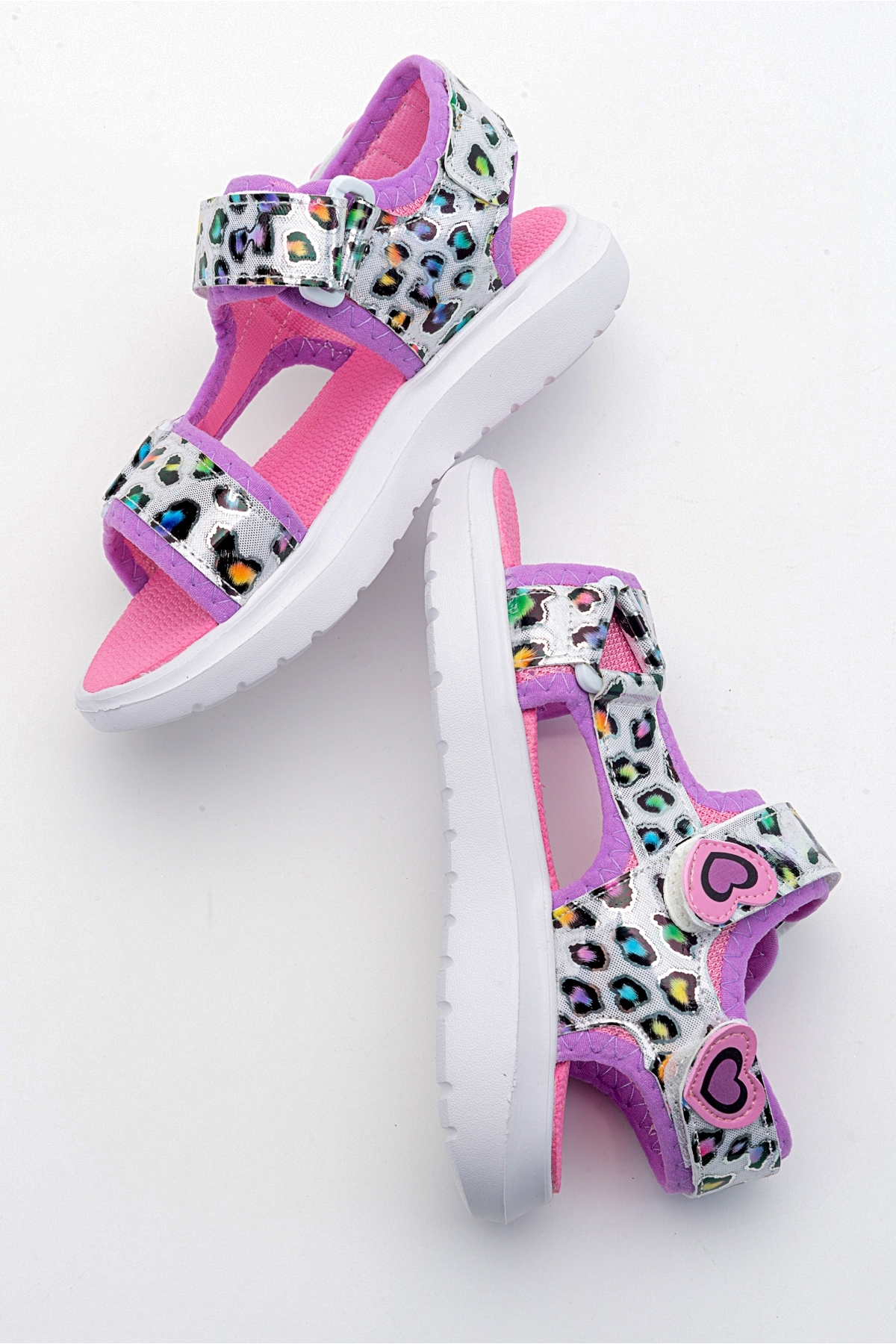 Kız Çocuk Pembe Anatomik Hafif Spor Sandalet - Görsel 5