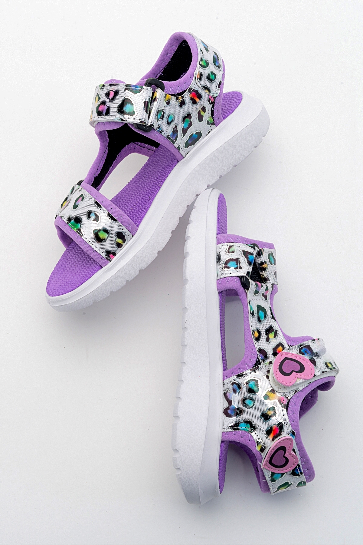 Kız Çocuk Lila Anatomik Hafif Spor Sandalet - Görsel 5