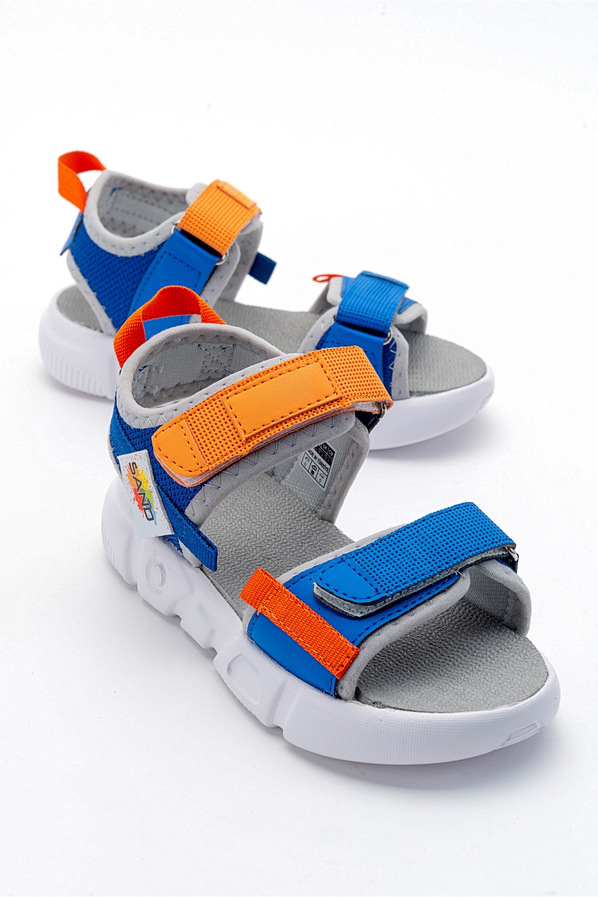 Erkek Çocuk Saks Mavi Anatomik Hafif Spor Sandalet - Görsel 2