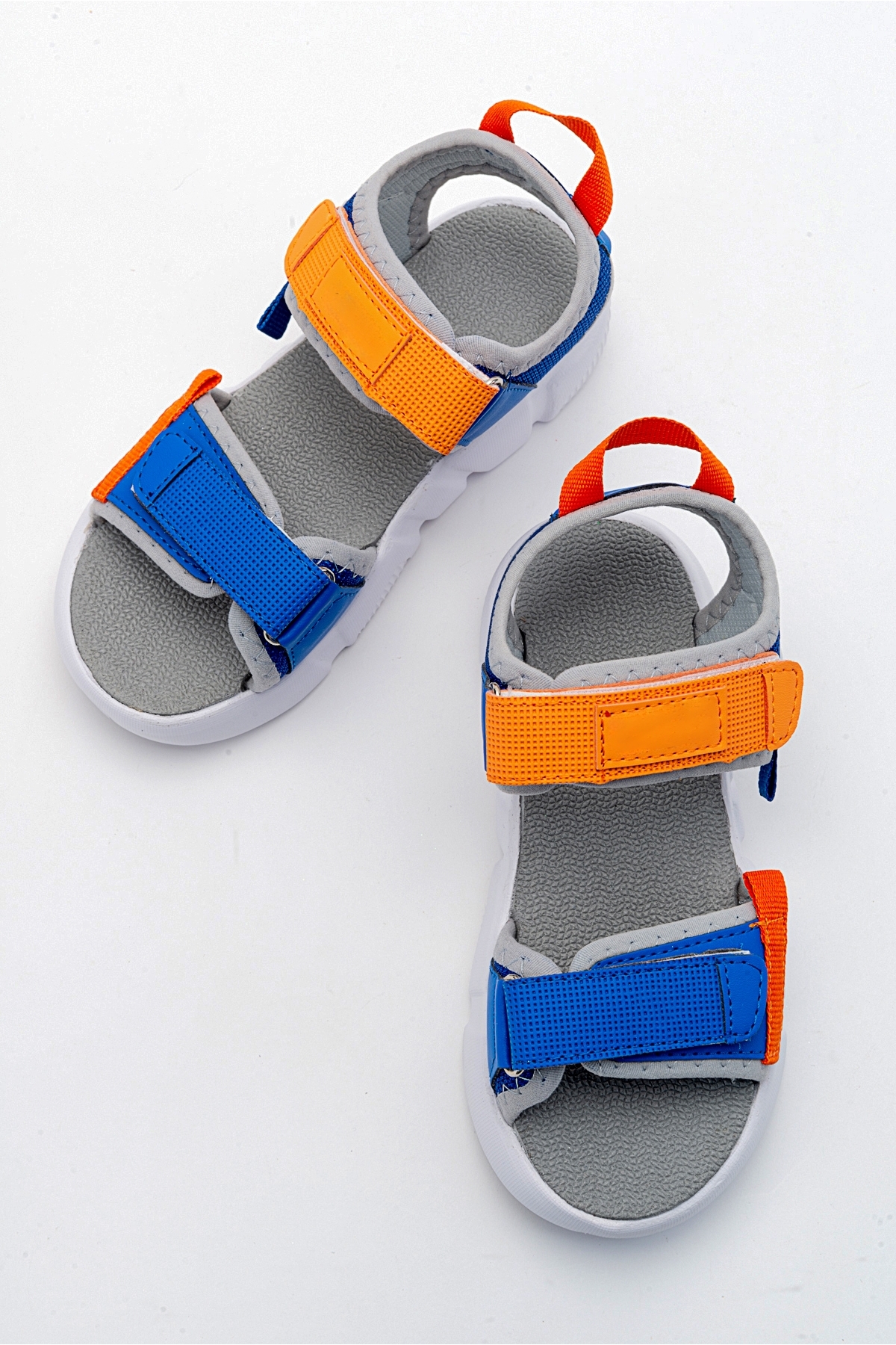 Erkek Çocuk Saks Mavi Anatomik Hafif Spor Sandalet - Görsel 4