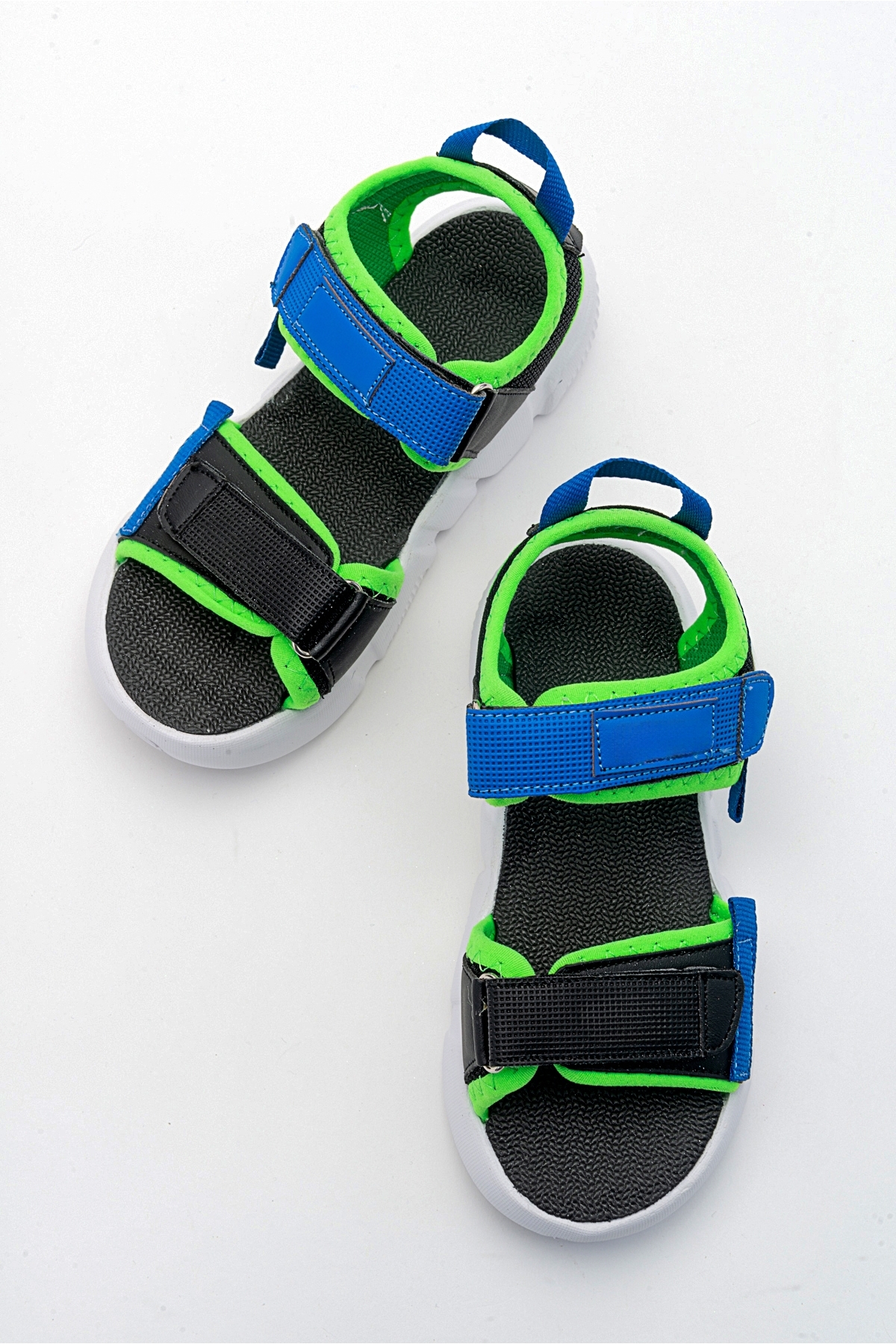 Erkek Çocuk Siyah Anatomik Hafif Spor Sandalet - Görsel 4
