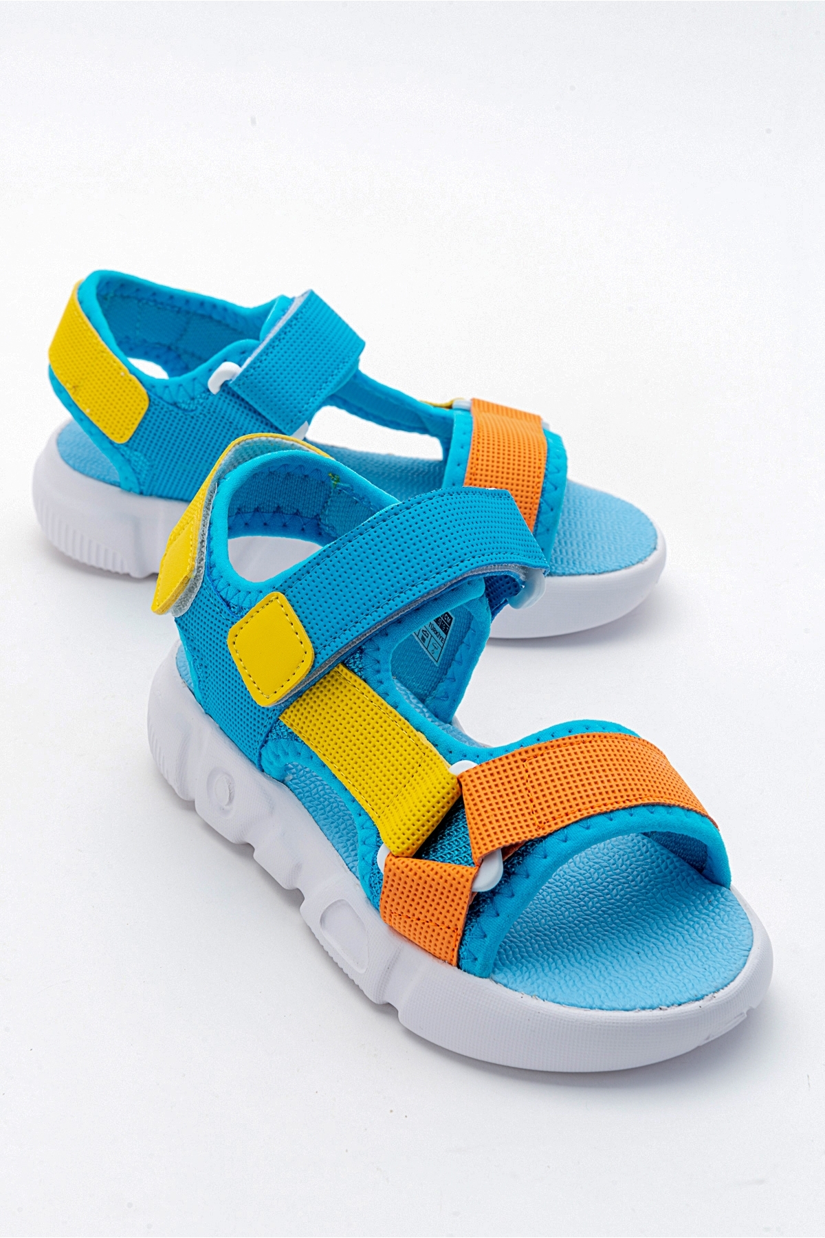 Erkek Çocuk Mavi-Saks Anatomik Hafif Spor Sandalet - Görsel 2