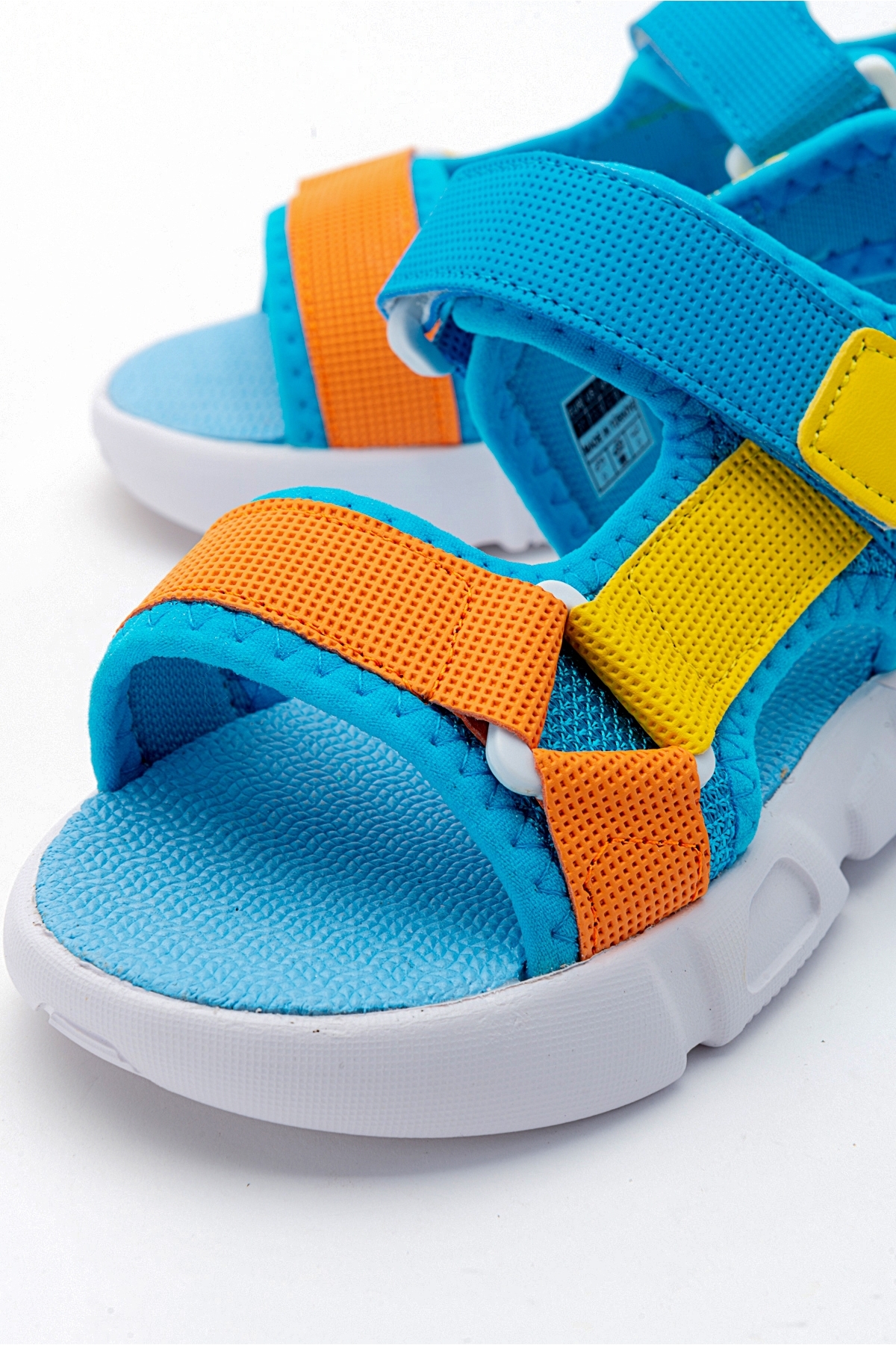 Erkek Çocuk Mavi-Saks Anatomik Hafif Spor Sandalet - Görsel 3