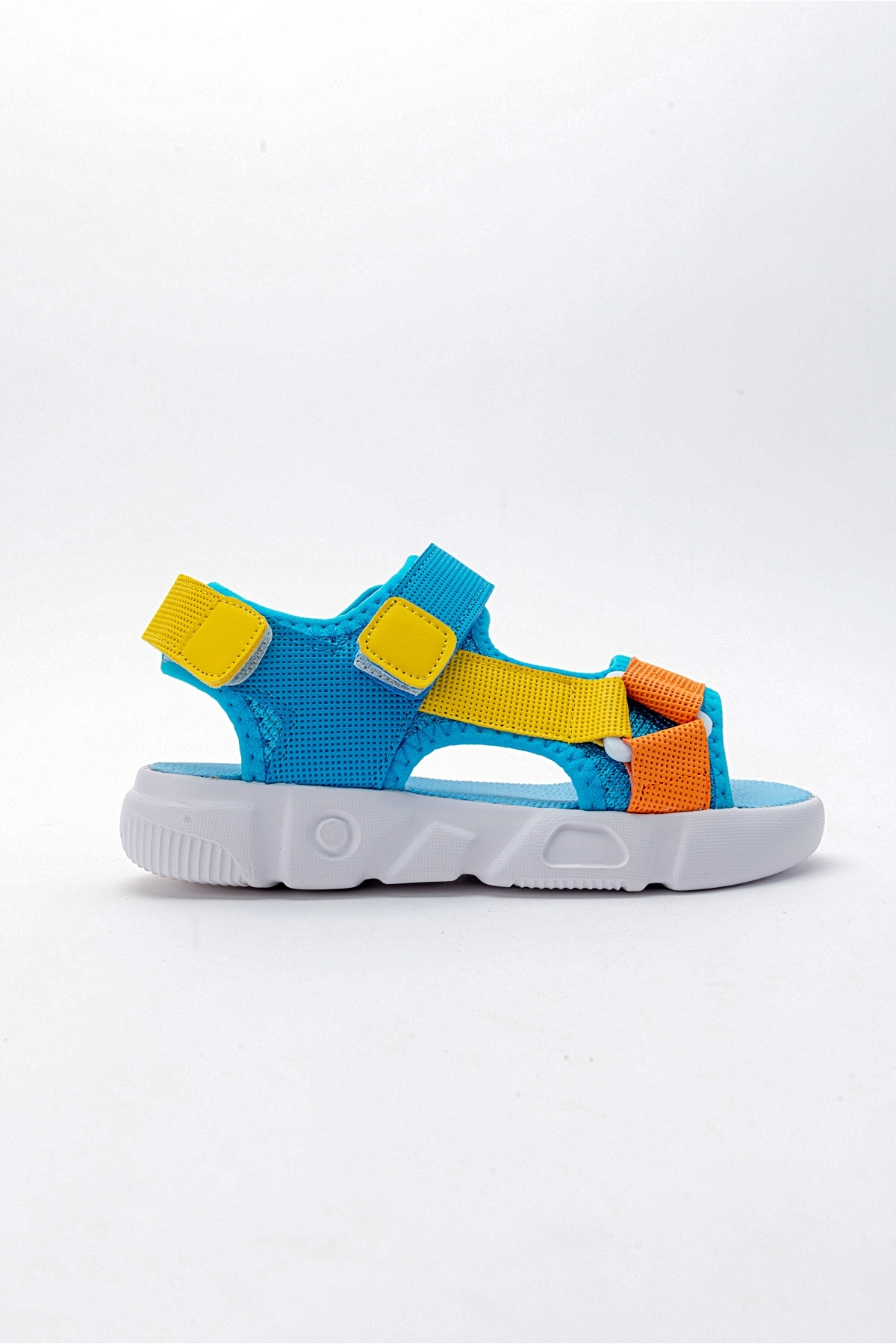Erkek Çocuk Mavi-Saks Anatomik Hafif Spor Sandalet - Görsel 6