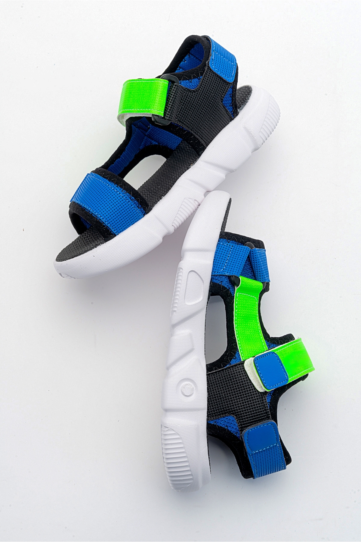 Erkek Çocuk Sax-Siyah Anatomik Hafif Spor Sandalet - Görsel 5