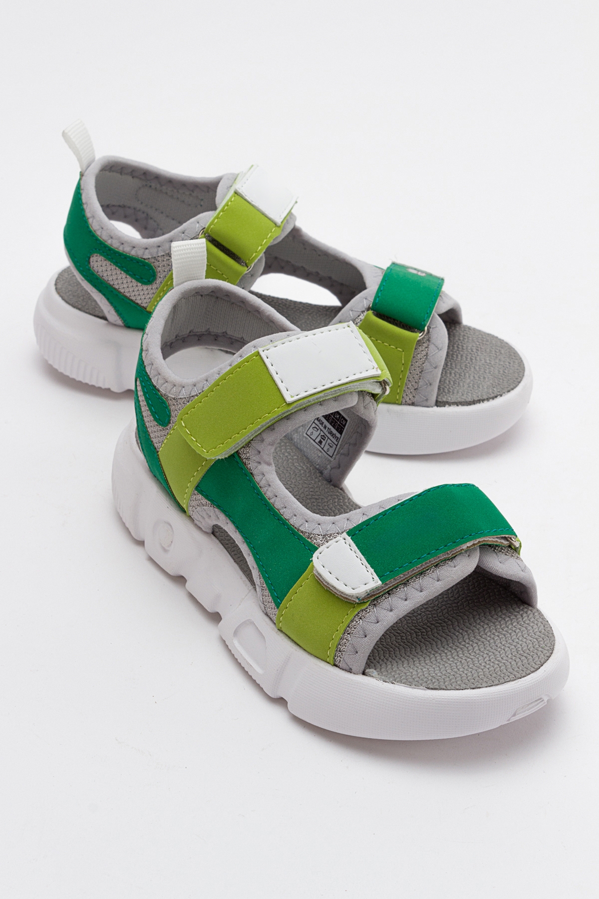 Erkek Çocuk Yeşil Anatomik Spor Sandalet - Görsel 2