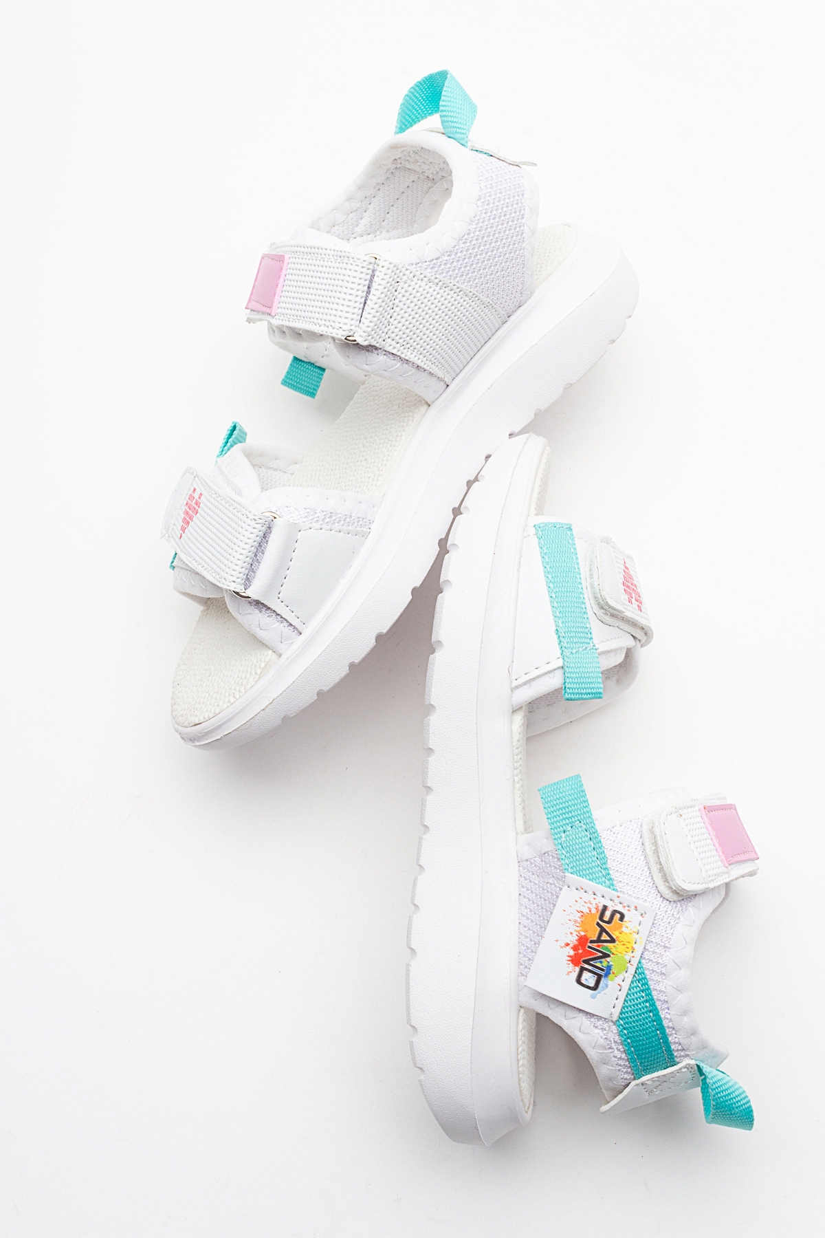 Kız Çocuk Beyaz Anatomik Hafif Spor Sandalet - Görsel 5