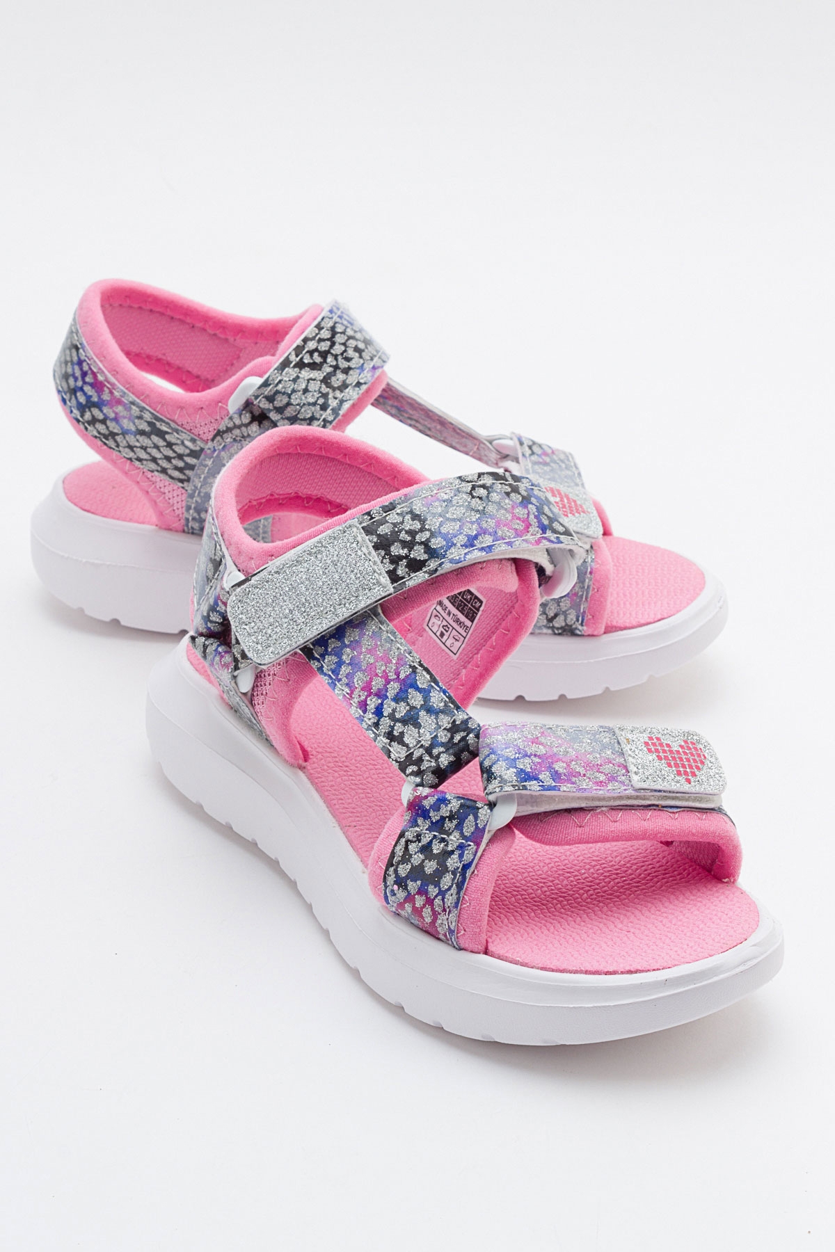 Kız Çocuk Gümüş Anatomik Hafif Spor Sandalet - Görsel 2