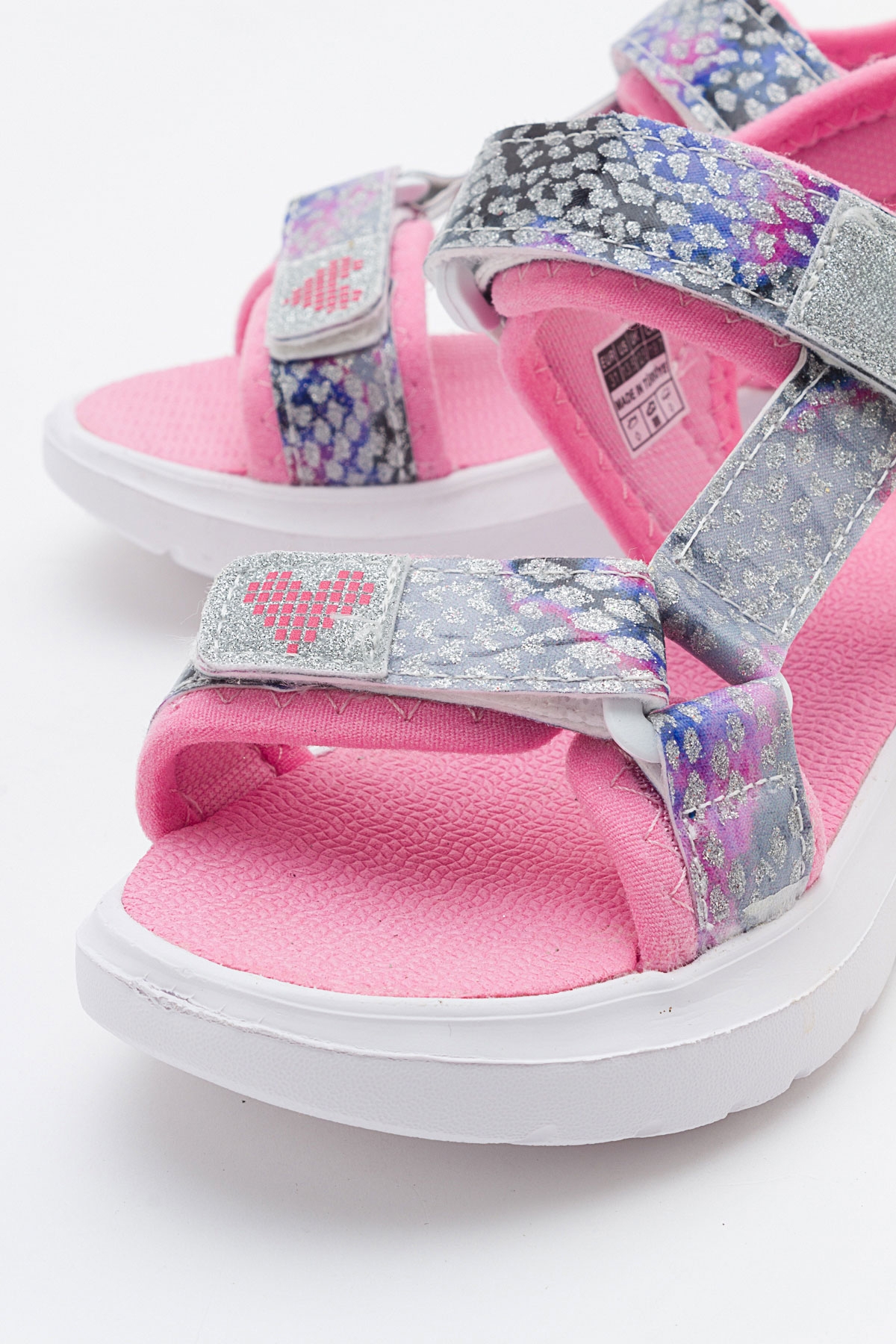 Kız Çocuk Gümüş Anatomik Hafif Spor Sandalet - Görsel 3