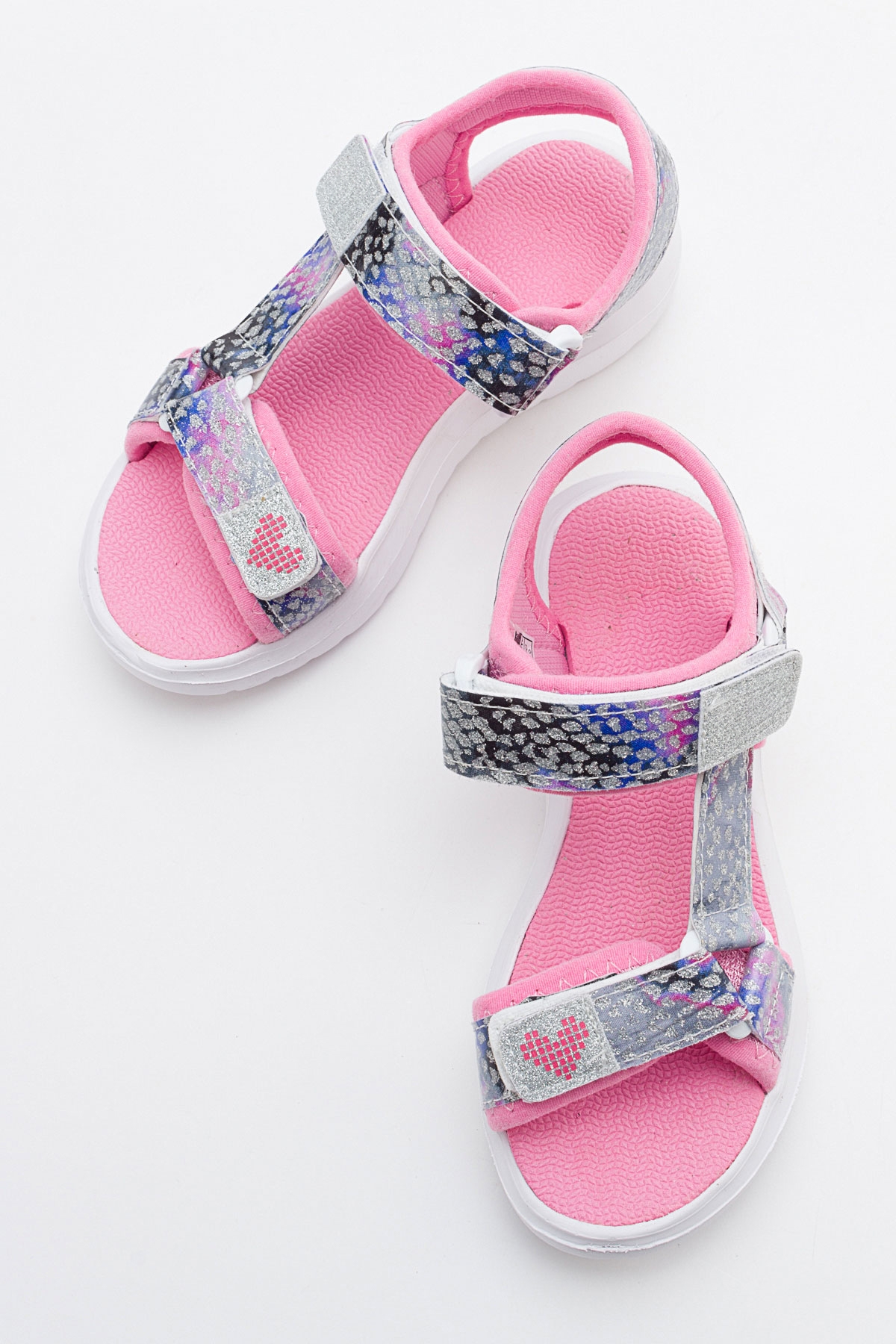 Kız Çocuk Gümüş Anatomik Hafif Spor Sandalet - Görsel 4