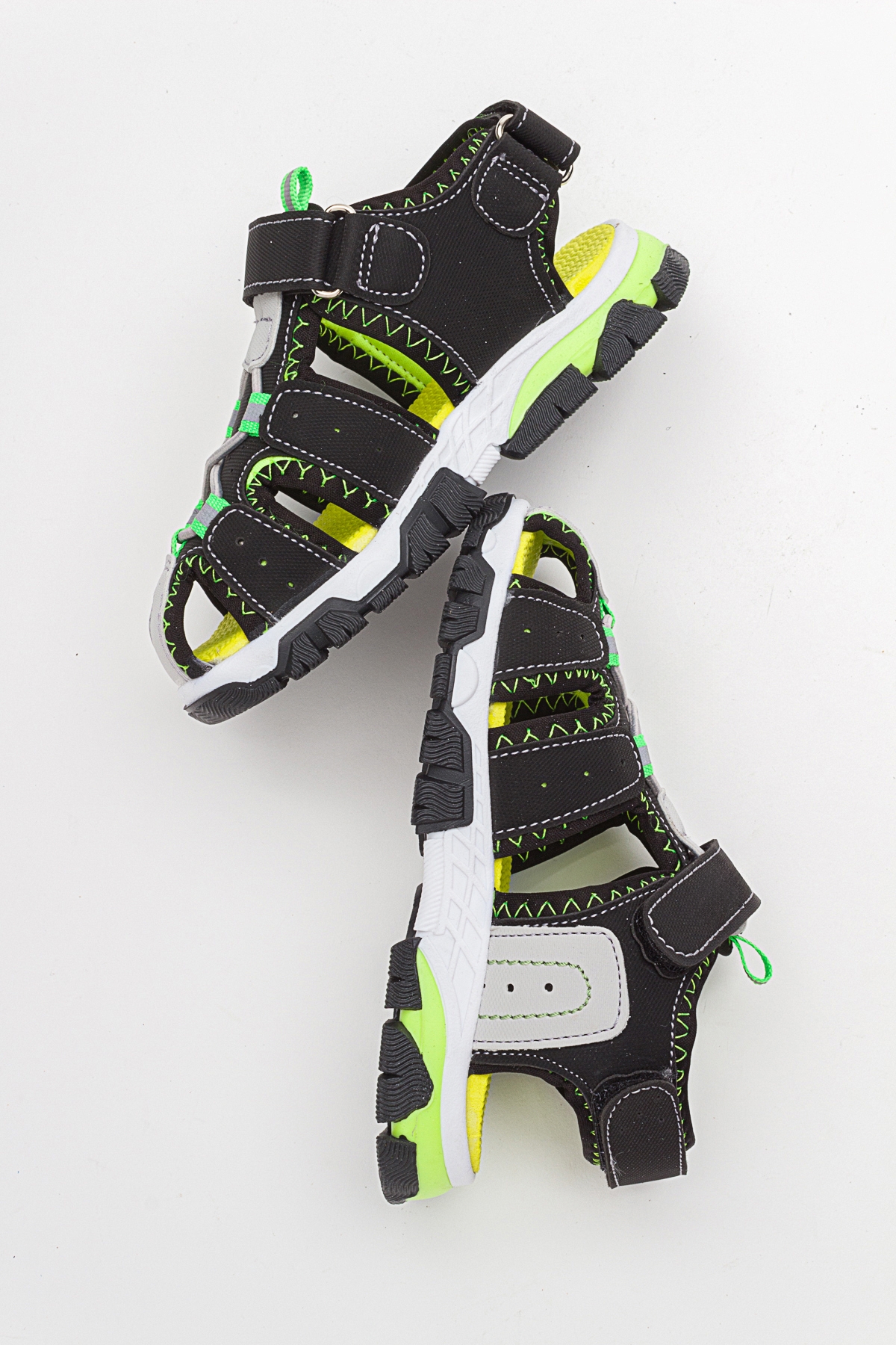 Erkek Çocuk Siyah Anatomik Outdoor Sandalet - Görsel 5