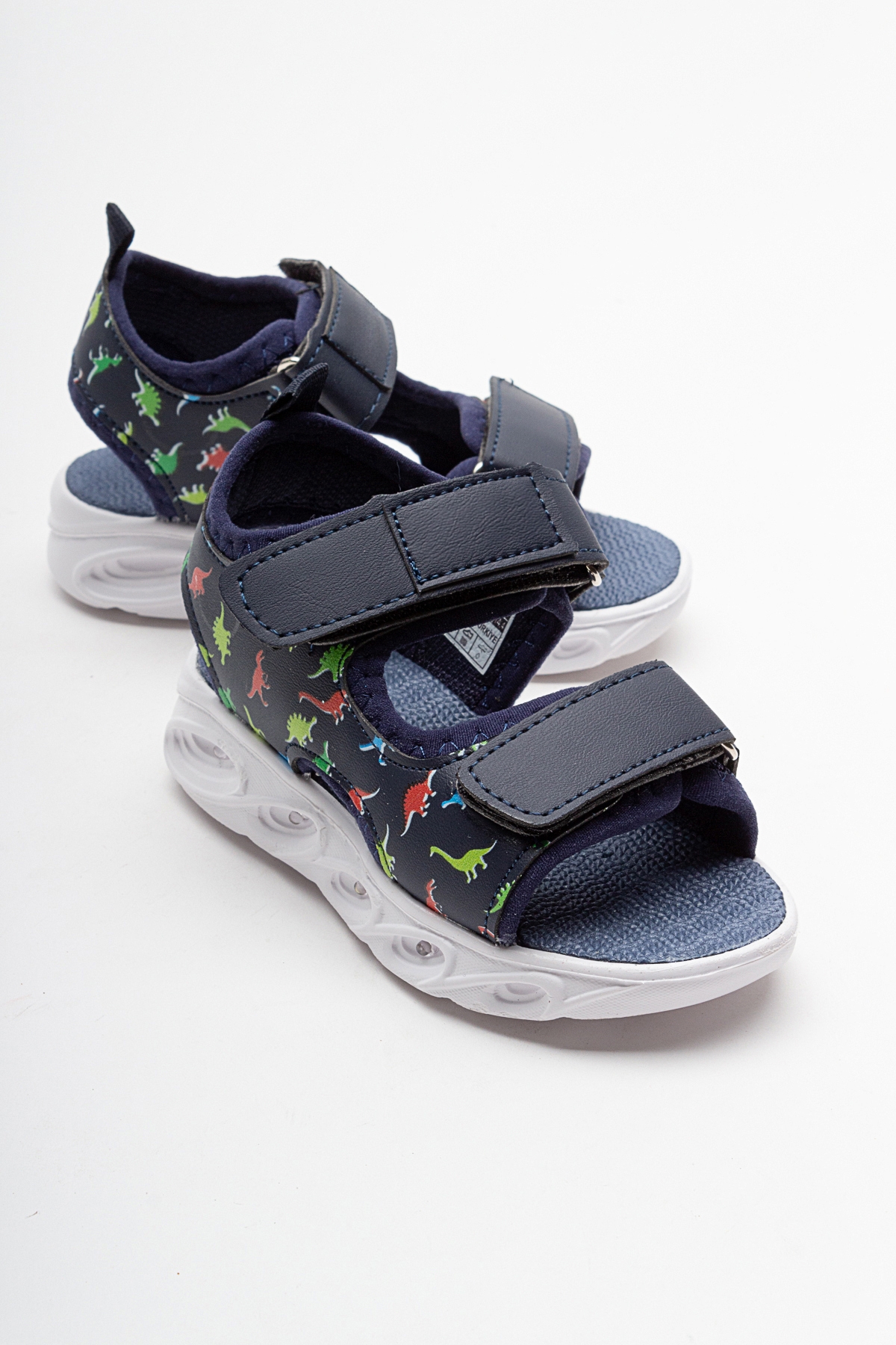 Erkek Çocuk Lacivert Işıklı Anatomik Hafif Spor Sandalet - Görsel 2