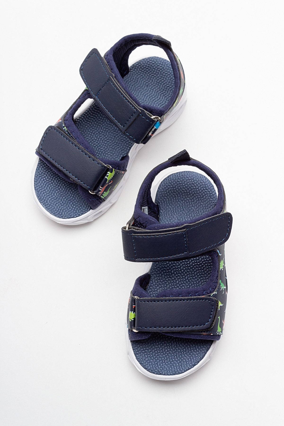 Erkek Çocuk Lacivert Işıklı Anatomik Hafif Spor Sandalet - Görsel 4